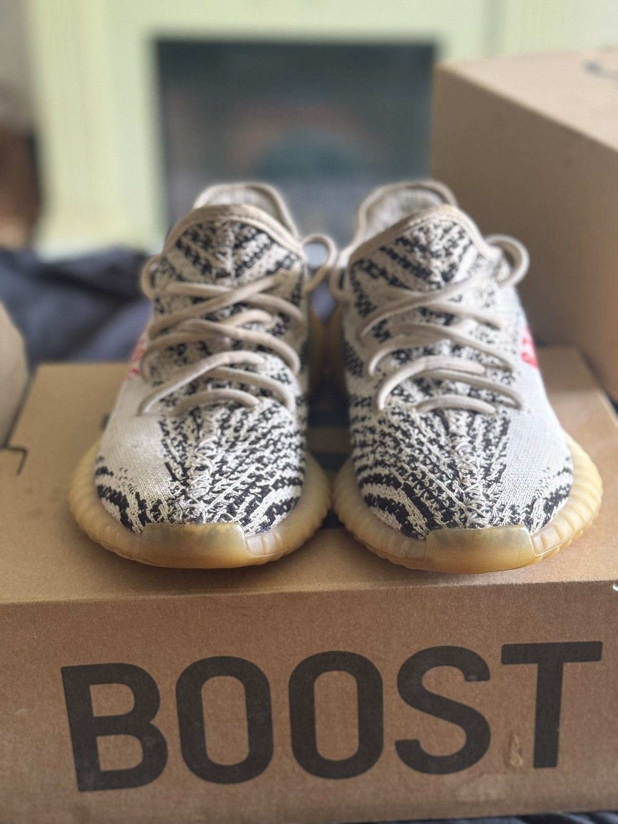 Adidas × Kanye West × Yeezy Yeezy Boost 350 v2 zebra Size US 5 / EU 37 - 2 Thumbnail