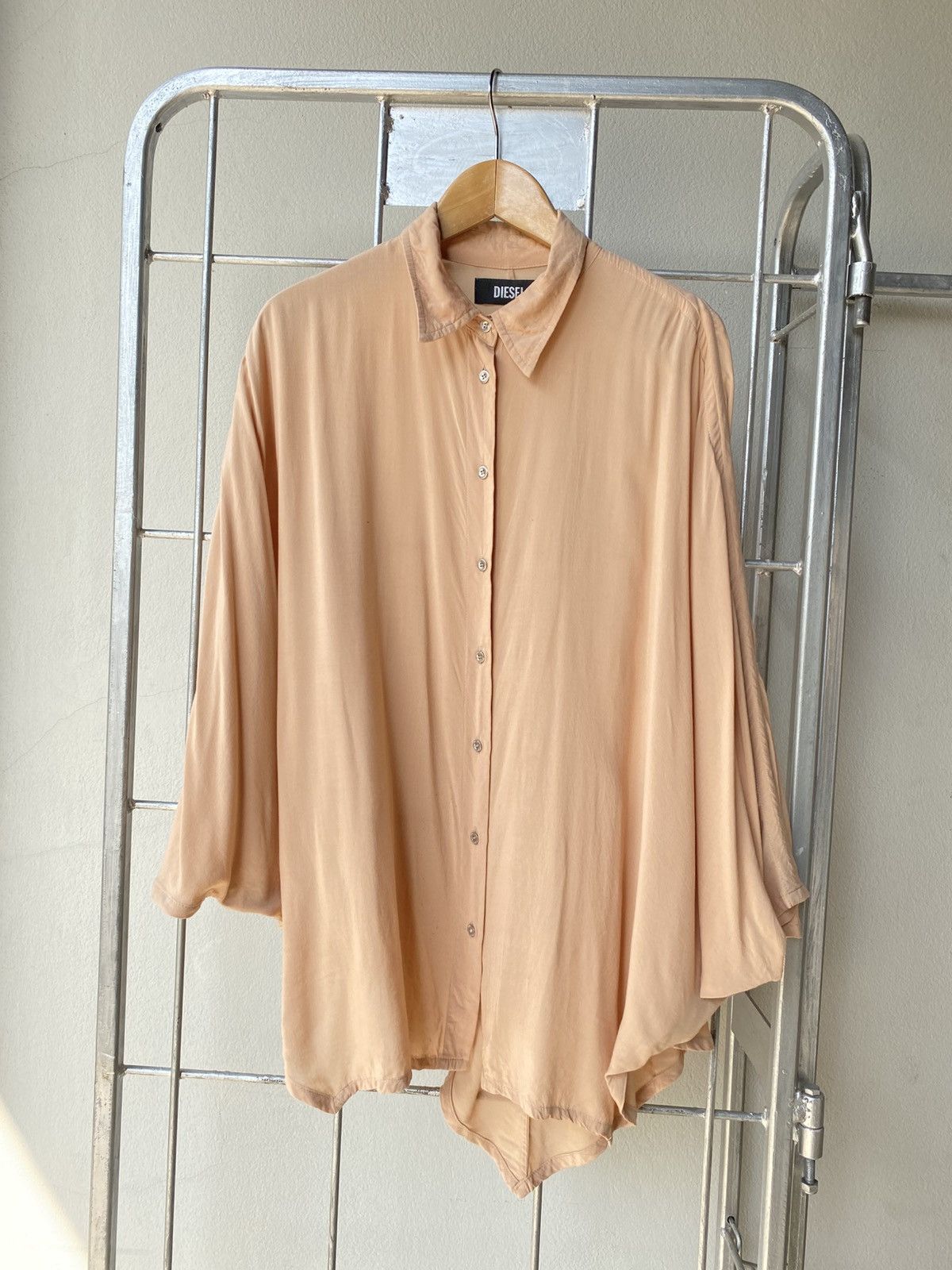 Diesel DIESEL Beige Oversized Button-Up Shirt Size M / US 6-8 / IT 42-44 - 19 Thumbnail