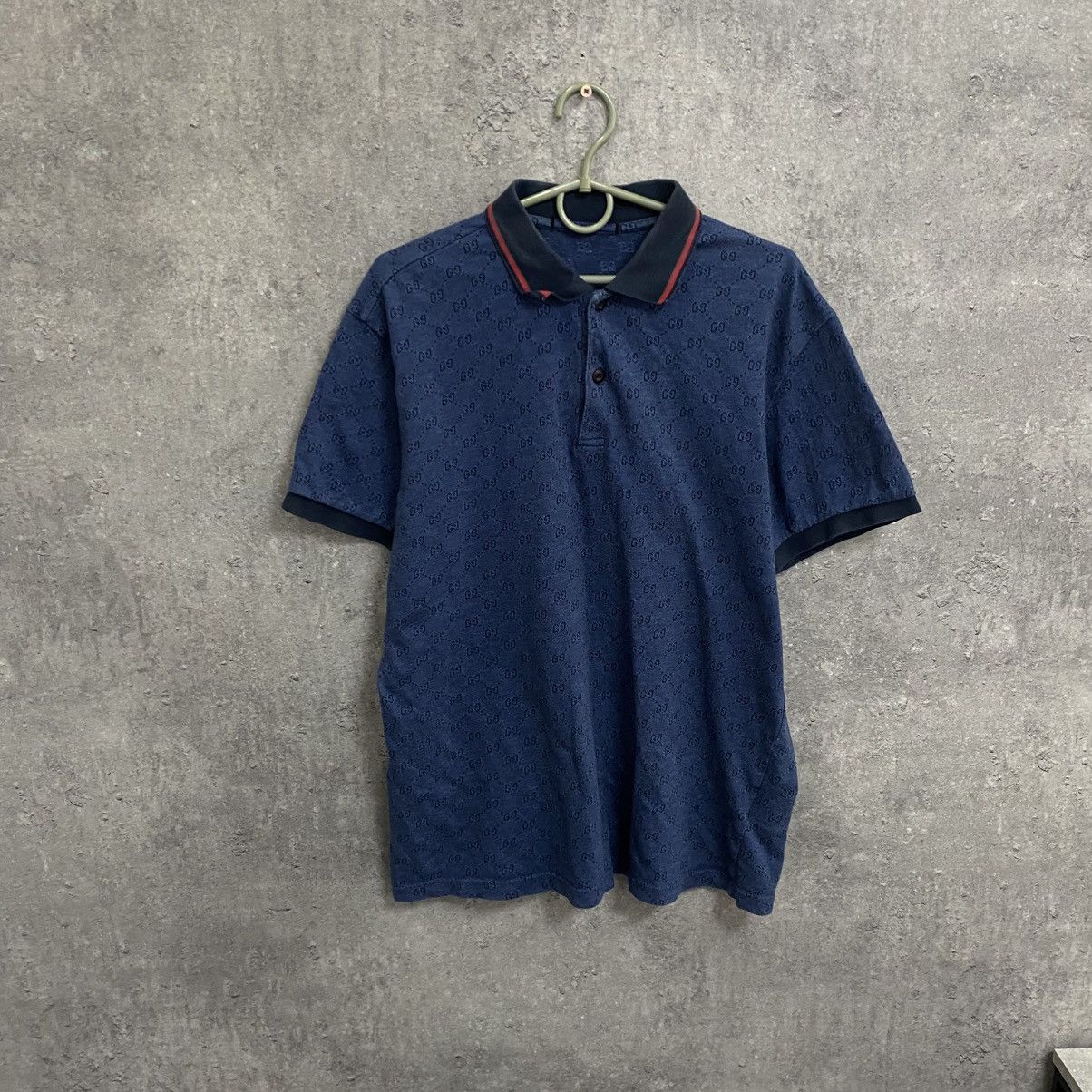 Gucci Gucci Monogram Polo T shirt Size US L / EU 52-54 / 3 - 1 Thumbnail