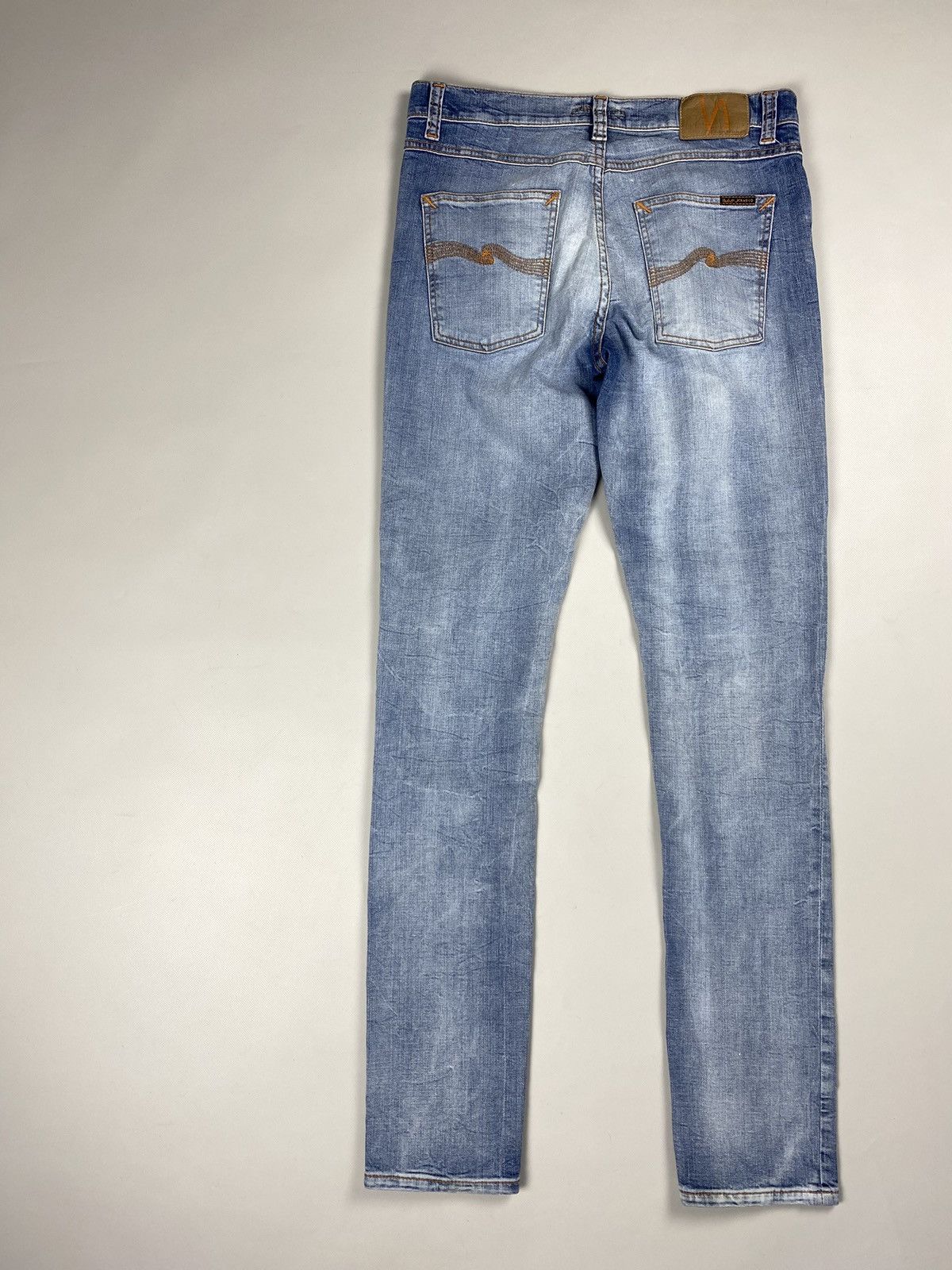 Nudie Jeans Nudie Jeans Co Lean Dean Broken Sage men’s jeans Size US 31 - 20 Thumbnail