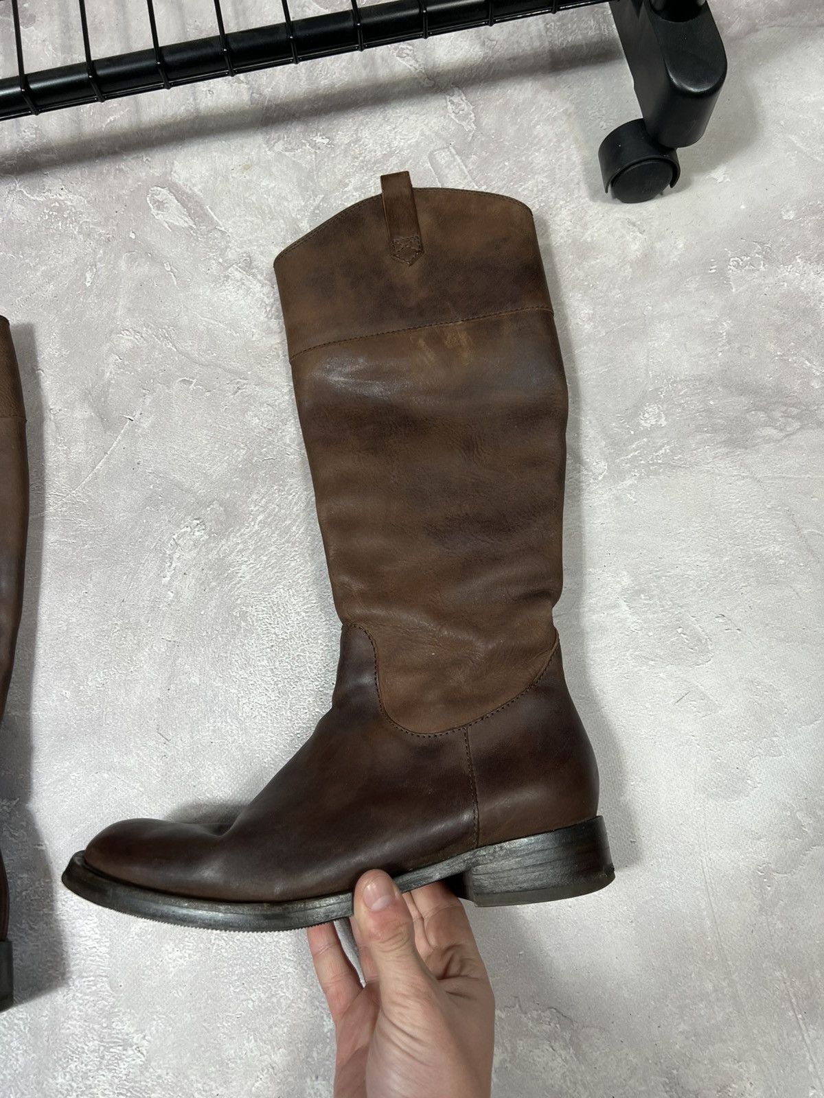 Brunello Cucinelli Vintage Brunello Cucinelli Leather Hight Boot Size US 7.5 / IT 37.5 - 8 Thumbnail
