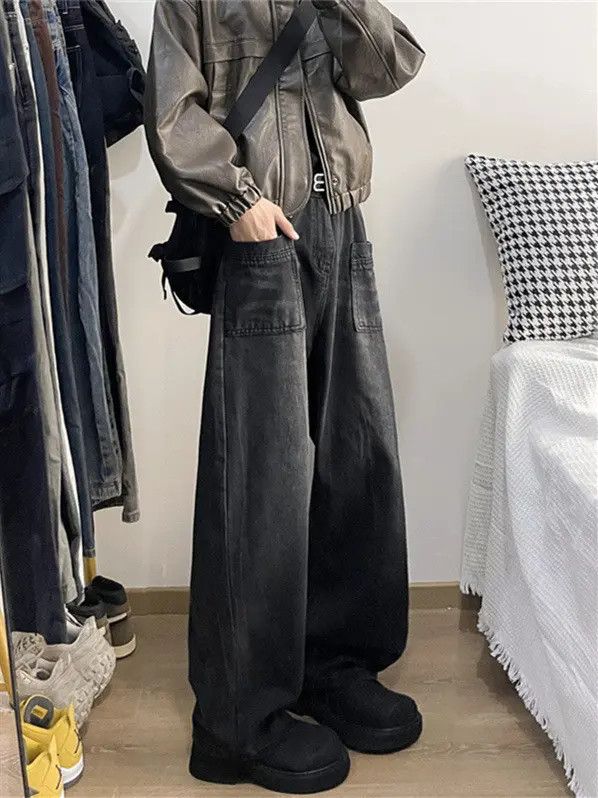 Japanese Brand × Jean Retro loose micro flared casual jeans Size US 32 / EU 48 - 3 Thumbnail