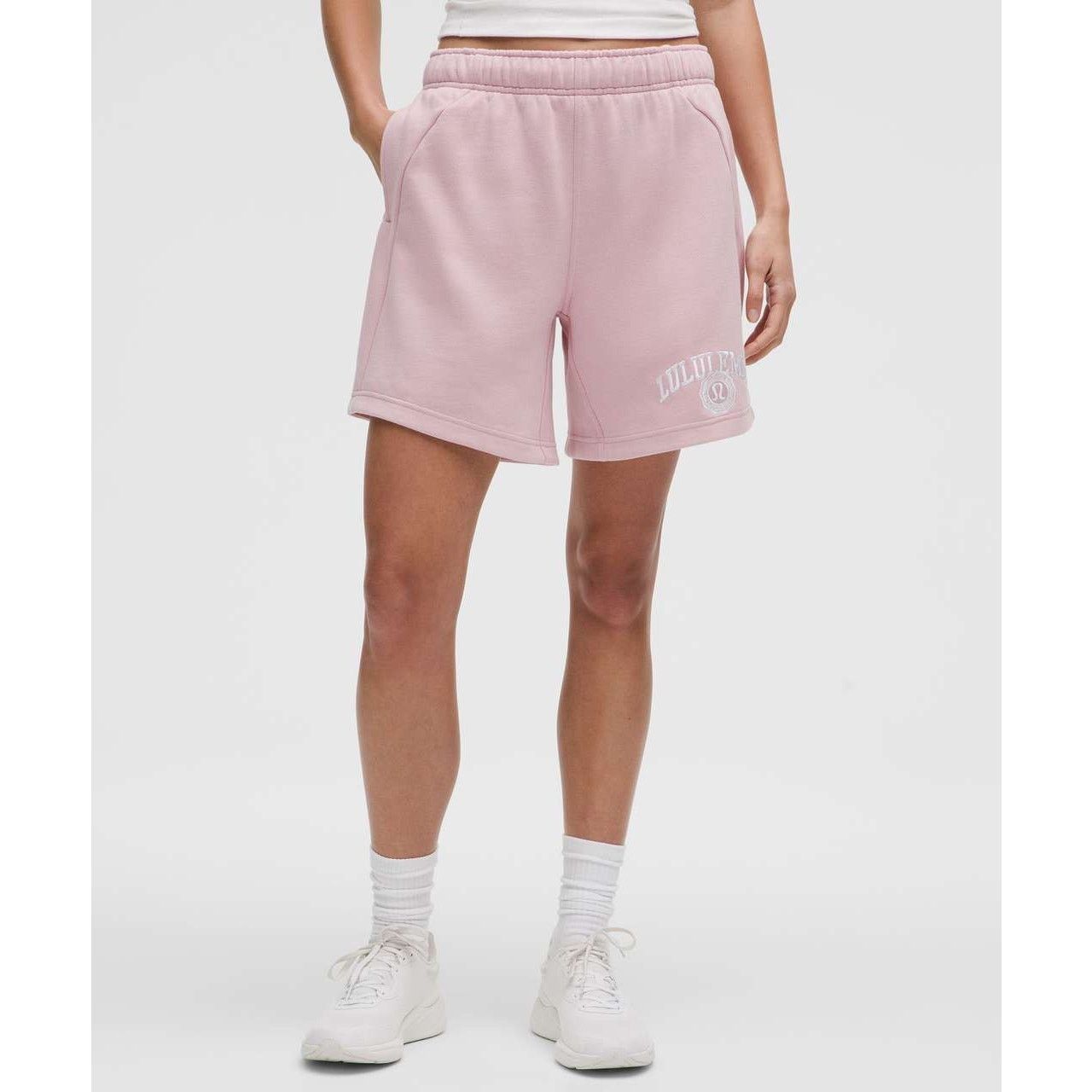 Lululemon $88 New Lululemon Scuba Oversized Mid Rise Short - Pink - S Size 28" / US 6 / IT 42 - 2 Thumbnail