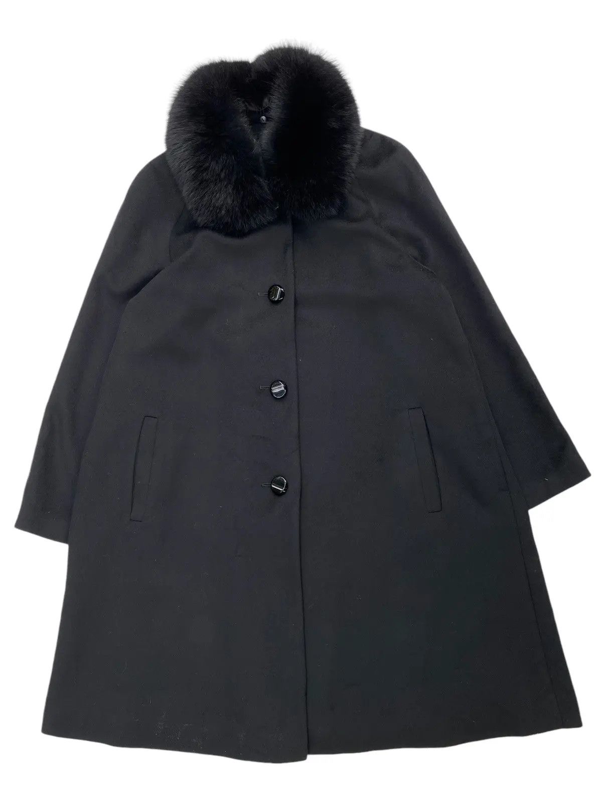 Balmain Pierre Balmain Fur Wool Long Jacket Size US L / EU 52-54 / 3 - 2 Thumbnail