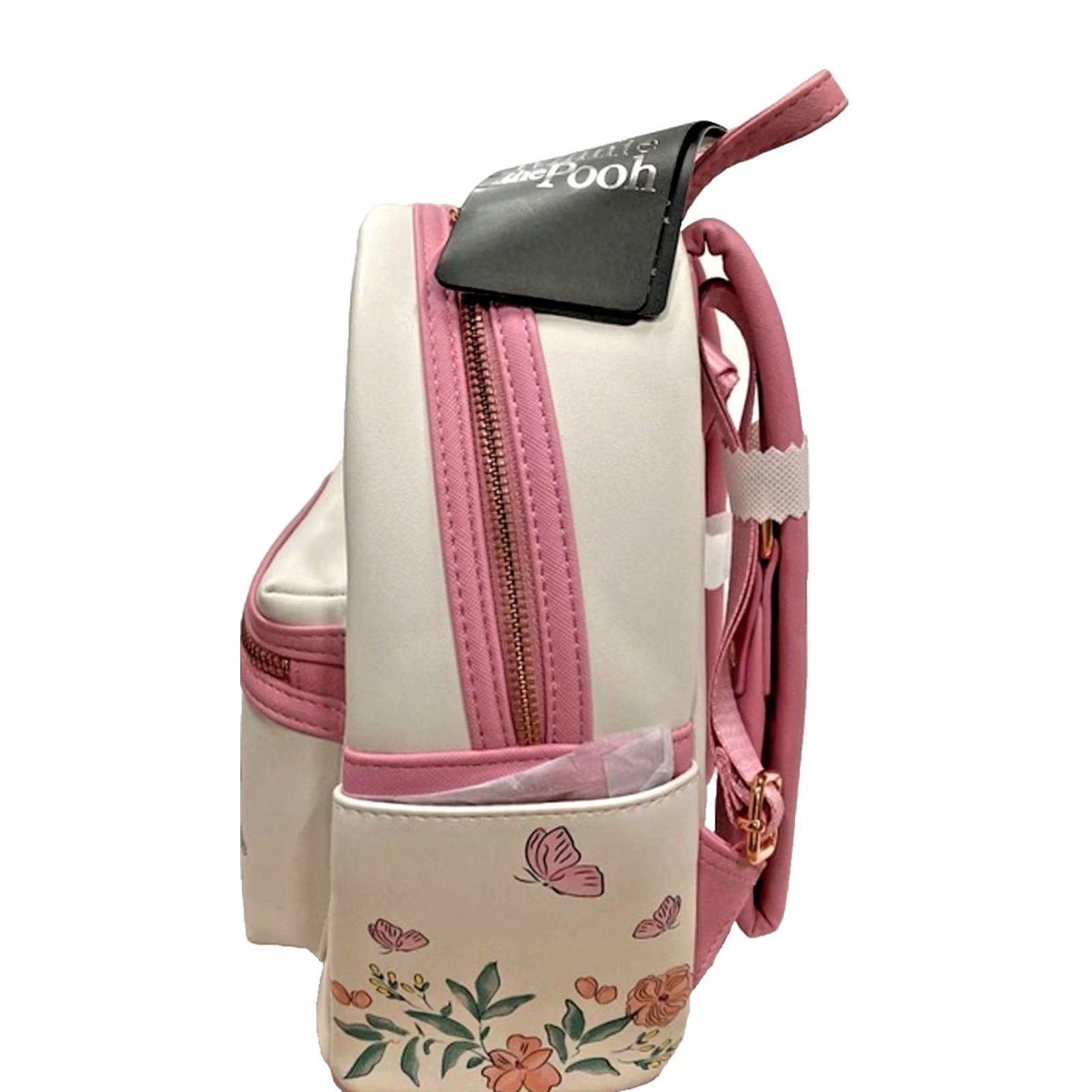 Vintage Loungefly Piglet Mini Backpack Floral Print Pink Bag Size ONE SIZE - 4 Thumbnail