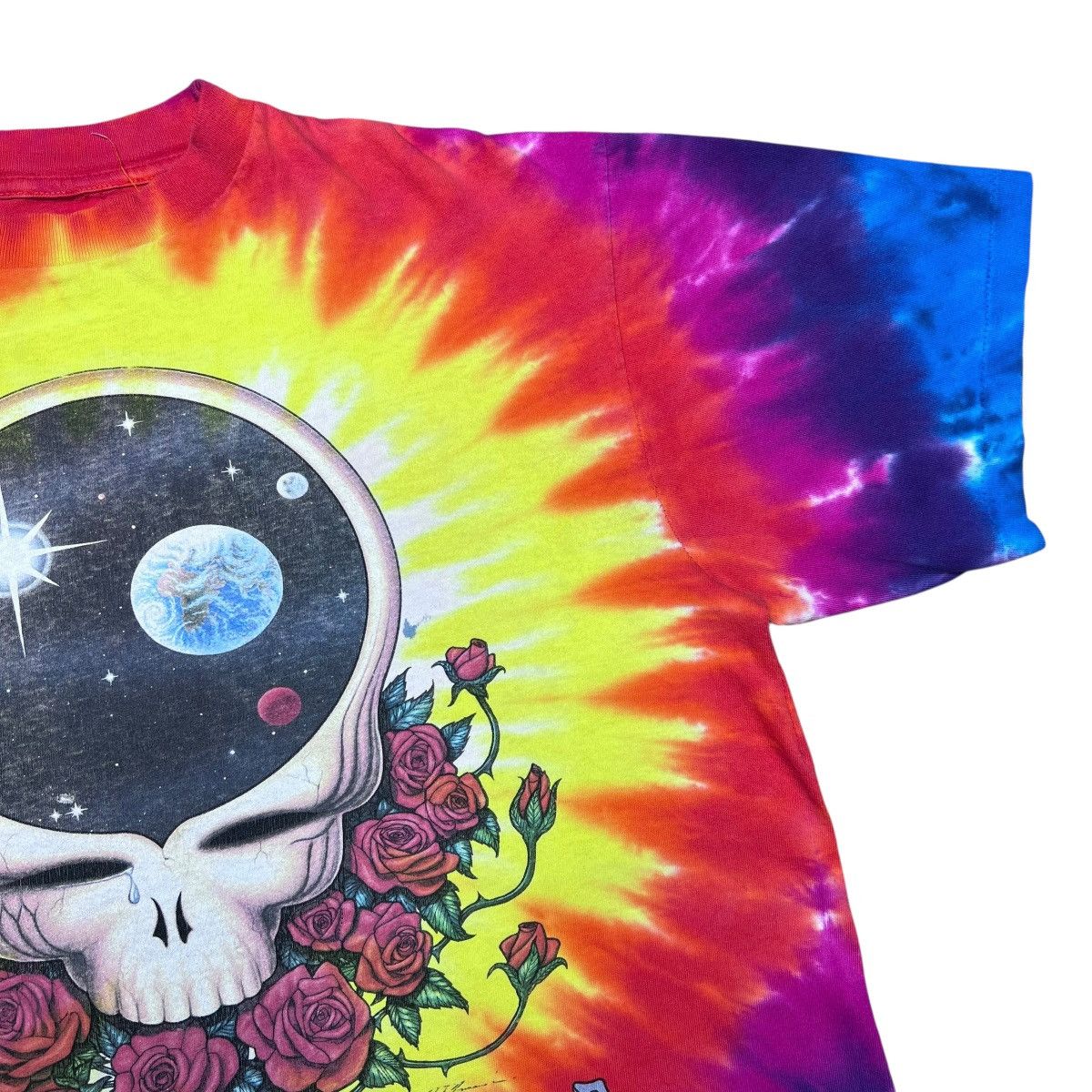 Band Tees Vintage 1992 Grateful Dead Steal Your Face Space Tie Dye Tee Size US M / EU 48-50 / 2 - 5 Thumbnail