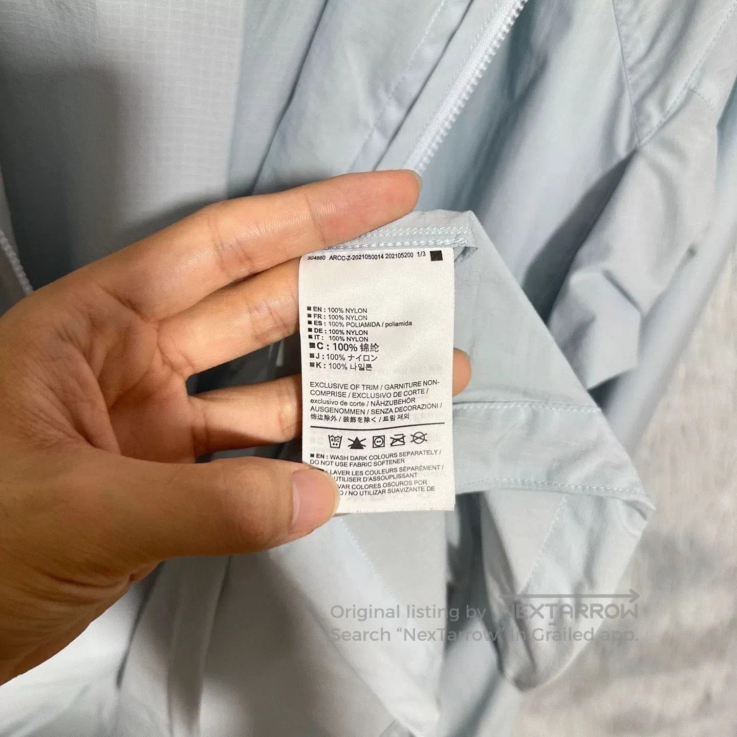 Arc'teryx arcteryx squamish hoody windbreaker in ether blue. Size US L / EU 52-54 / 3 - 5 Thumbnail