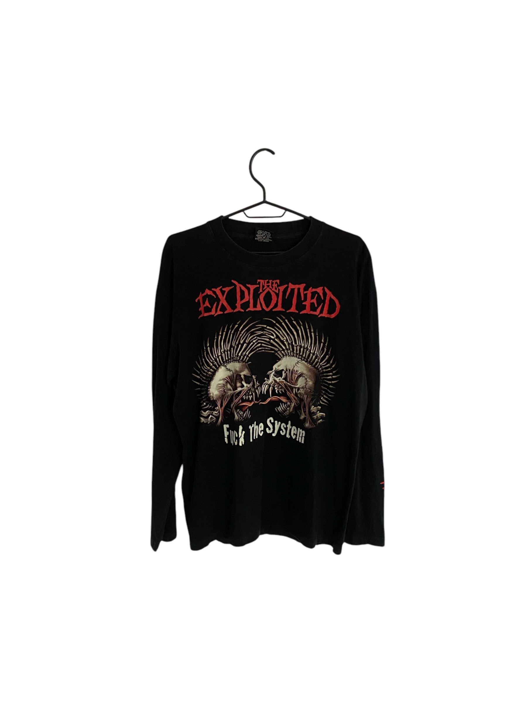 Band Tees × Vintage The Exploited Fuck the System vintage longsleeve Size US L / EU 52-54 / 3 - 1 Thumbnail