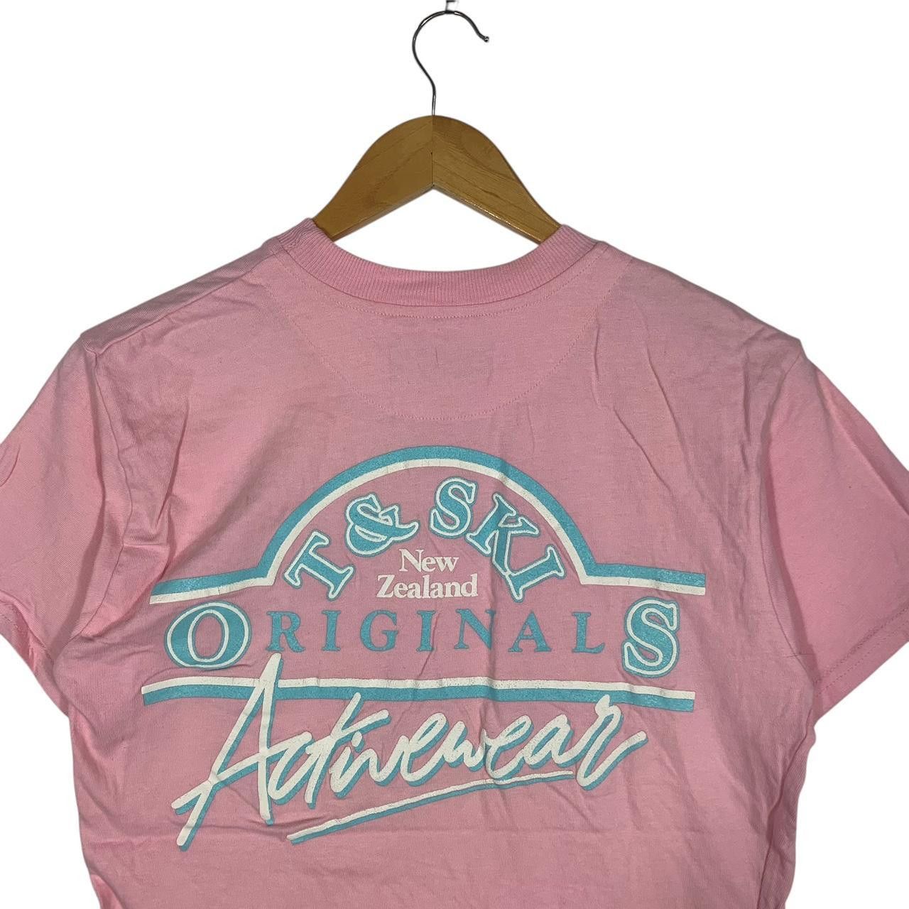 Vintage Vintage T & SKI NEW ZEALAND Activewear Pink Tee Shirt Top Size XS / US 0-2 / IT 36-38 - 6 Thumbnail