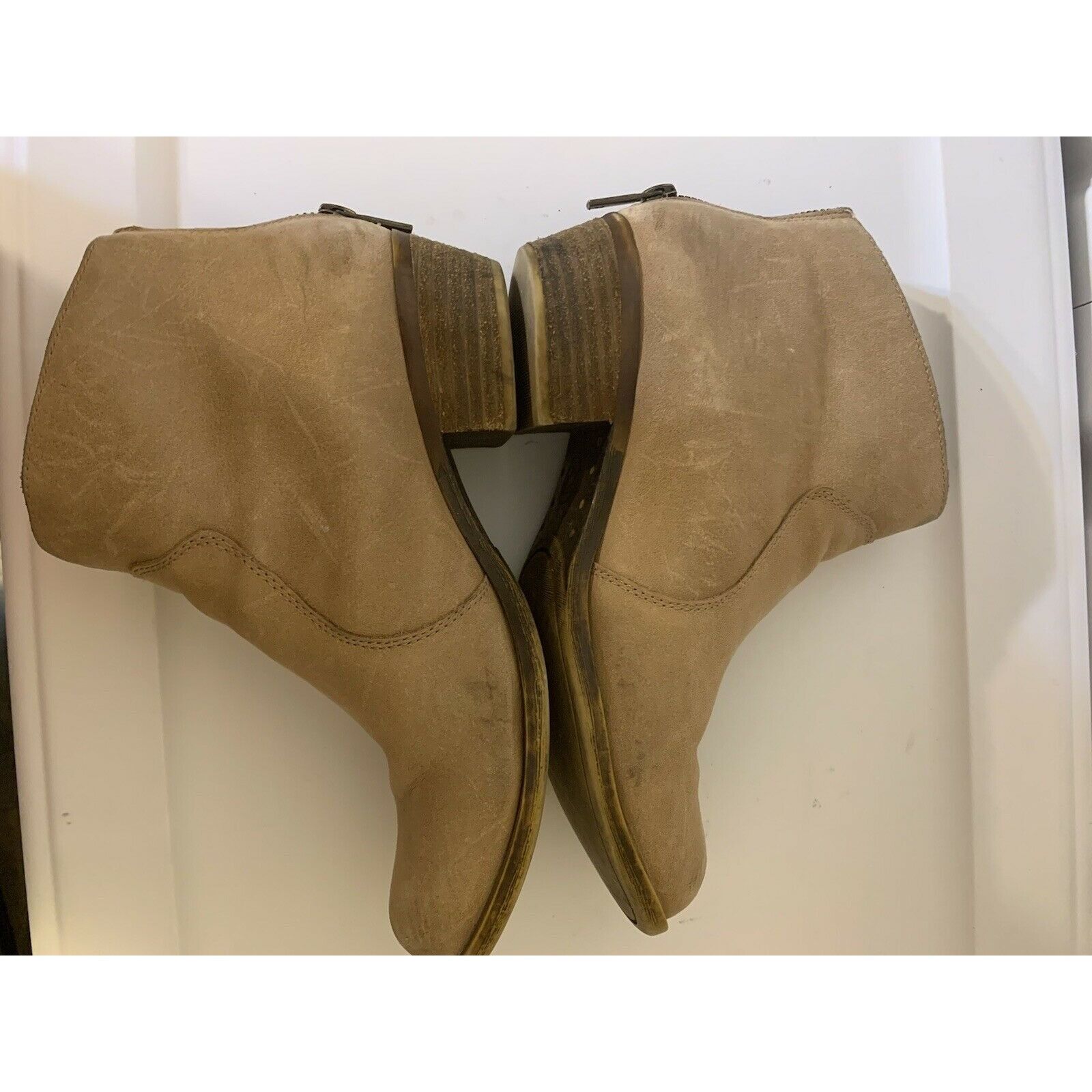 Lucky Brand Lucky Brand LP Binus Almond Toe Leather Booties Sz 7M Size US 7 / IT 37 - 7 Thumbnail