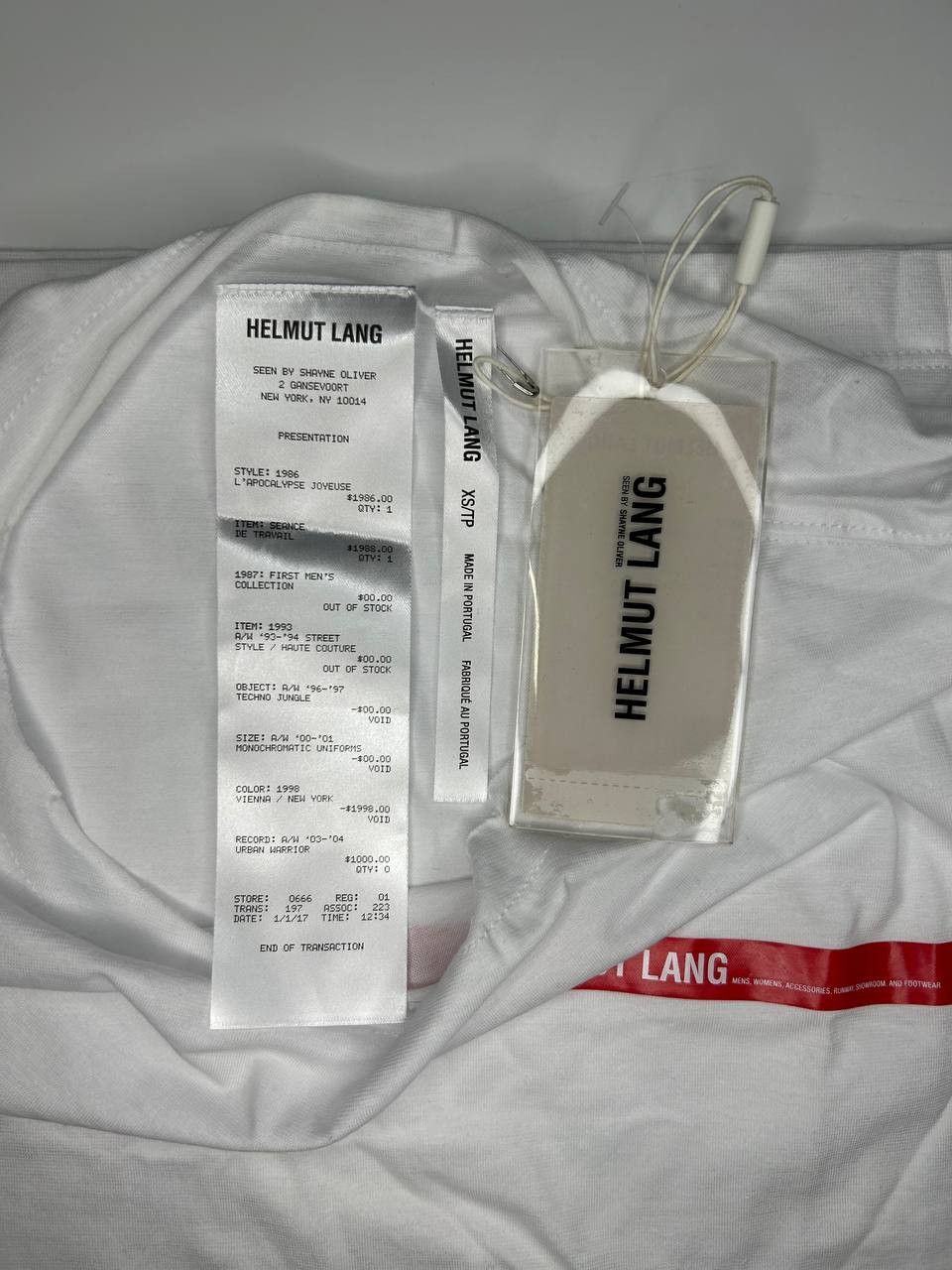 Helmut Lang Helmut Lang Red logo Tank Top (1451) Size US XS / EU 42 / 0 - 7 Thumbnail