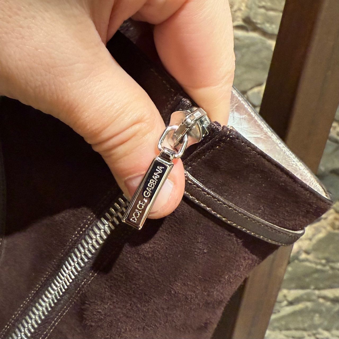 Dolce & Gabbana Dolce & Gabbana Brown Suede Harness & Straps Heeled Boots Size US 11 / IT 41 - 11 Thumbnail