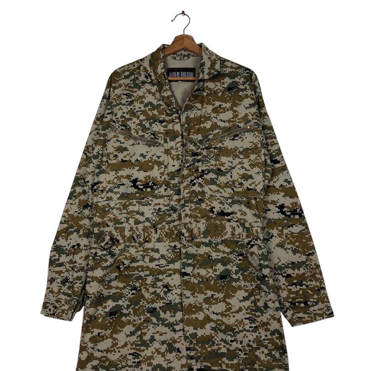 Japanese Brand Camouflage Military Design Jumper Coverall Auto Bi Evolutio Size US 38 / EU 54 - 5 Thumbnail