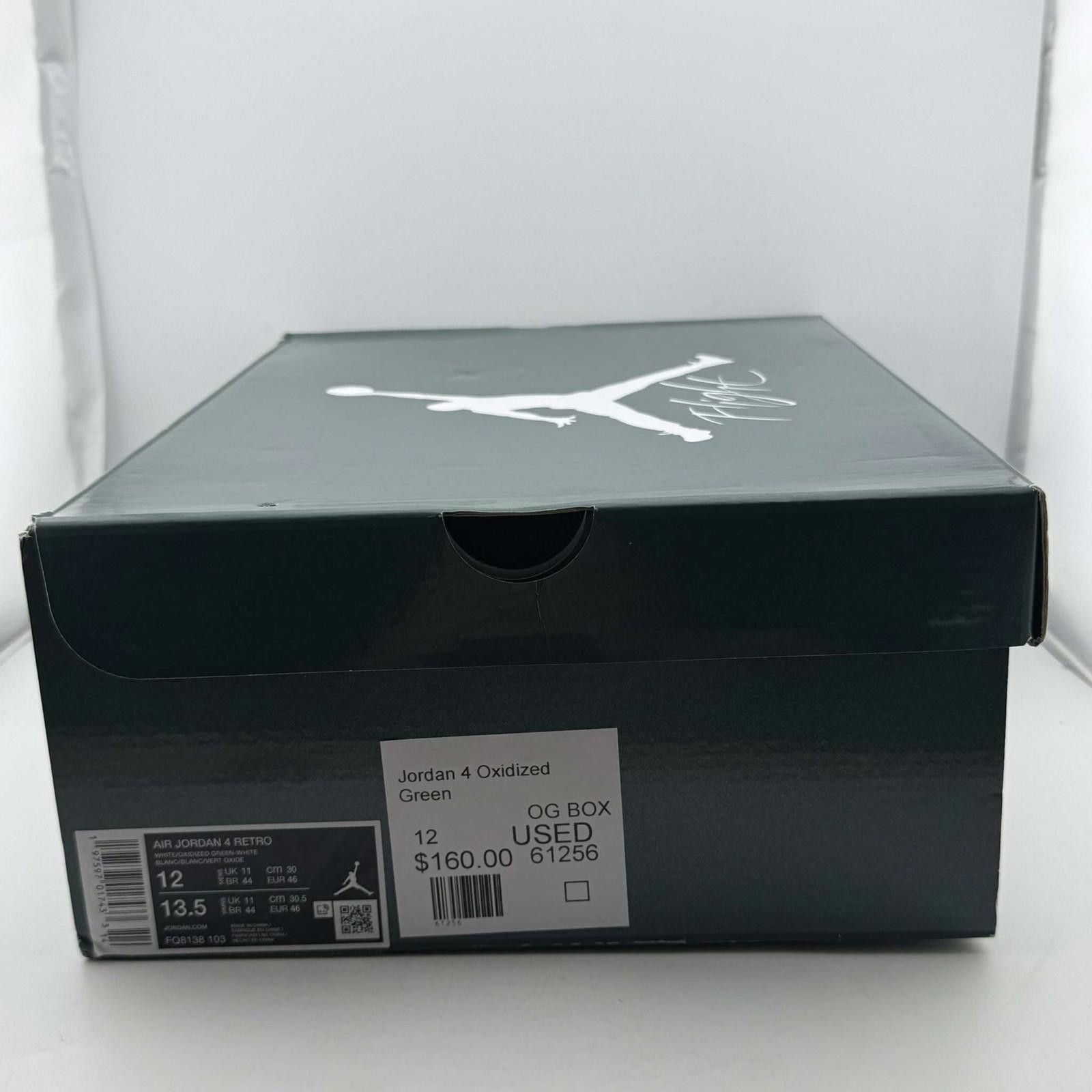 Jordan Brand Jordan 4 Retro Oxidized GreenUS 12 Used with Box FQ8138-103 Size US 12 / EU 45 - 8 Thumbnail