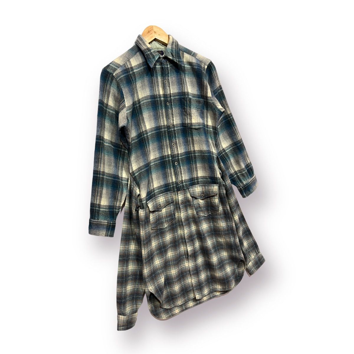 Pendleton × Vintage Pandleton shadow plaid tying waist front dress Size M / US 6-8 / IT 42-44 - 5 Thumbnail