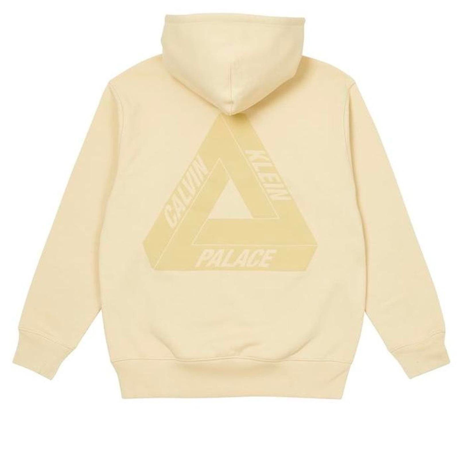 Image of Palace X Calvin Klein Tri Ferg Hoodie Wheat in Cream, Men's (Size Small)