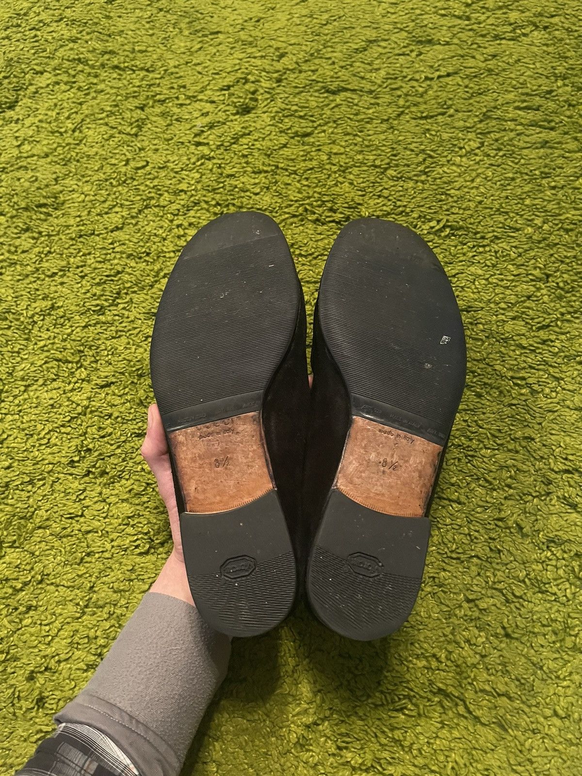 Gucci × Vintage Gucci 2000s vintage real leather suede loafers shoes Size US 8.5 / EU 41-42 - 9 Thumbnail