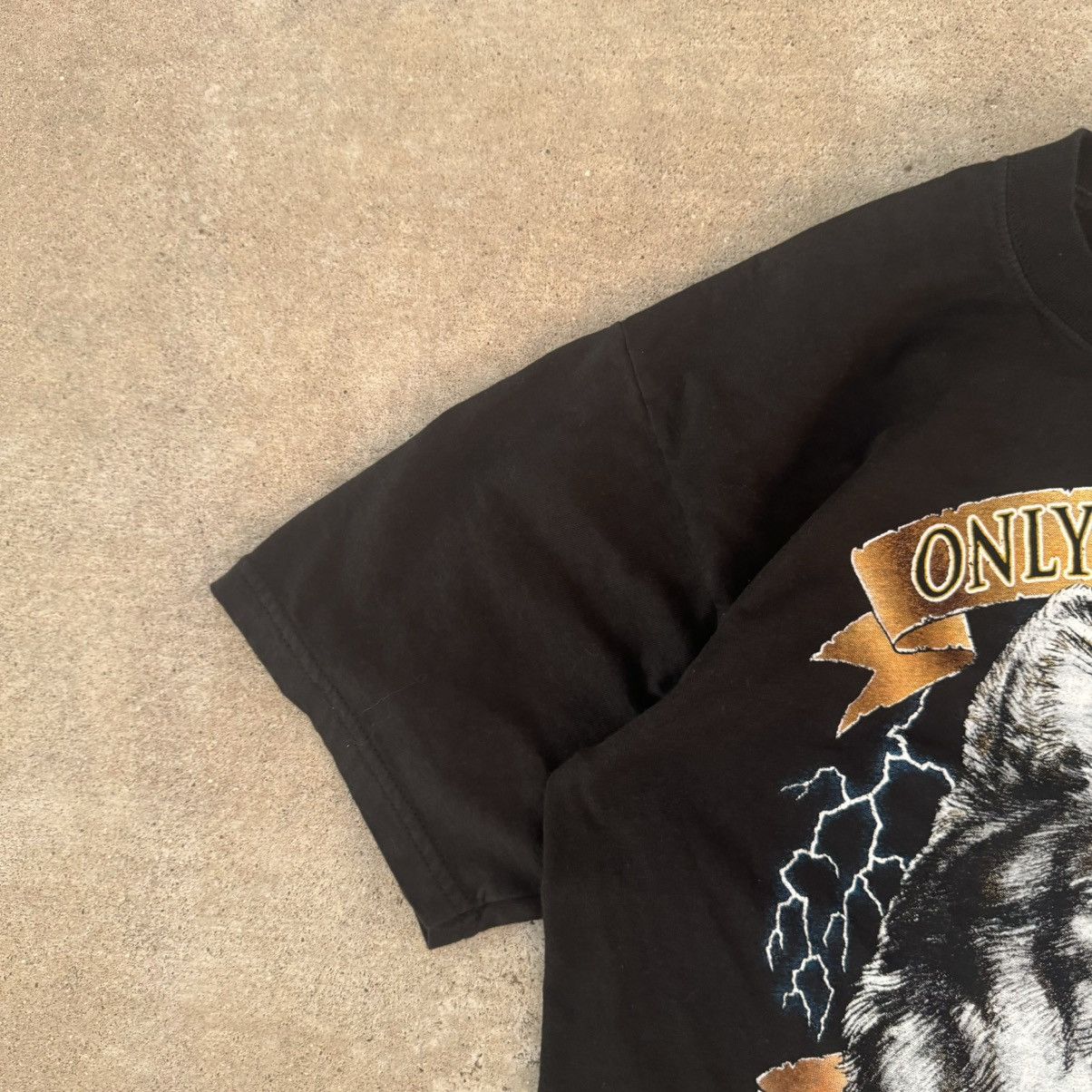Harley Davidson × JNCO × NASCAR Vintage Y2K Black Wolf Nature Graphic Tee Large Size US L / EU 52-54 / 3 - 3 Thumbnail
