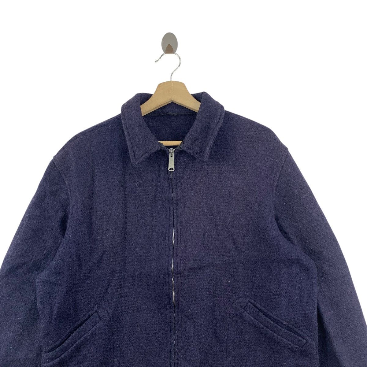Vintage Vintage 90s MONOGRAM USA Full Ideal Zipper Wool Army Jacket Size US L / EU 52-54 / 3 - 2 Thumbnail