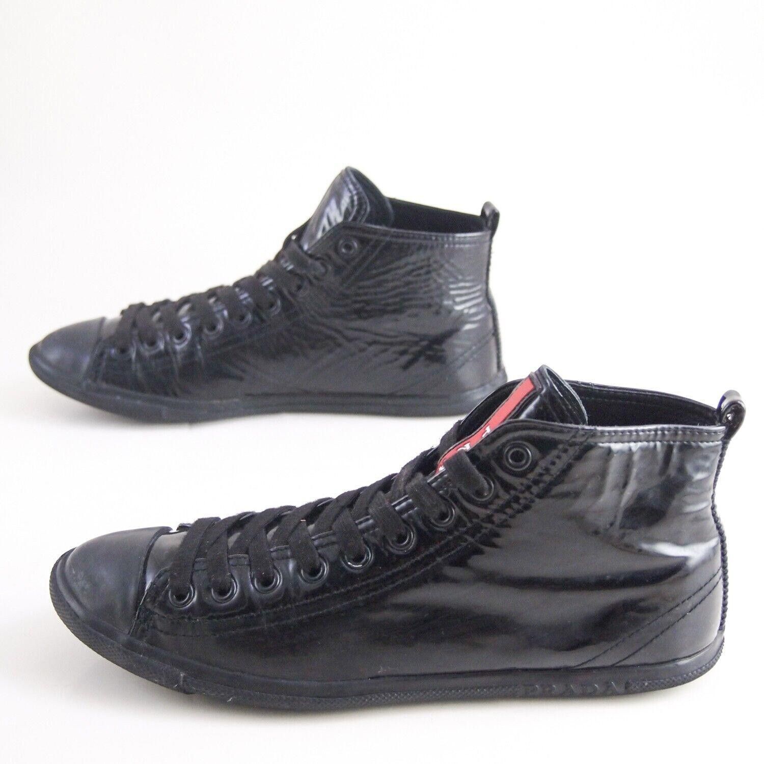 Prada Prada High Top Sneakers 3T4998 Black Womens EU 38 US 8 Size US 8 / IT 38 - 2 Thumbnail
