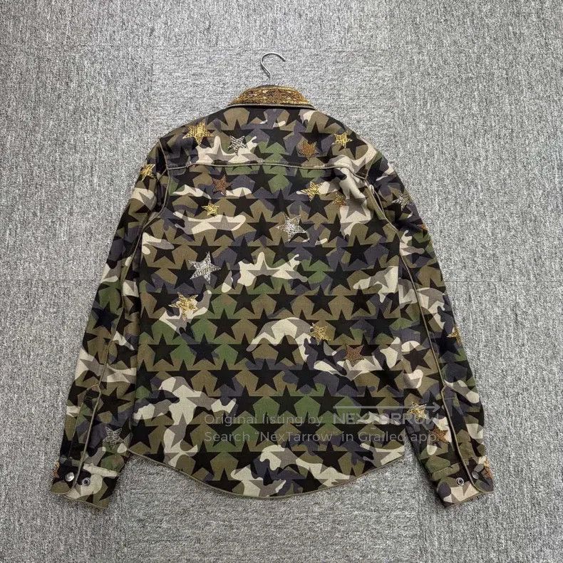 Valentino Valentino Beaded embroidered camouflage jacket Size M / US 6-8 / IT 42-44 - 2 Thumbnail