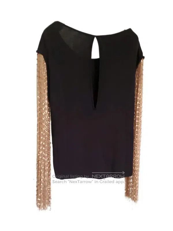Loewe Loewe Black Long Sleeve Knit Top . Size M / US 6-8 / IT 42-44 - 3 Thumbnail