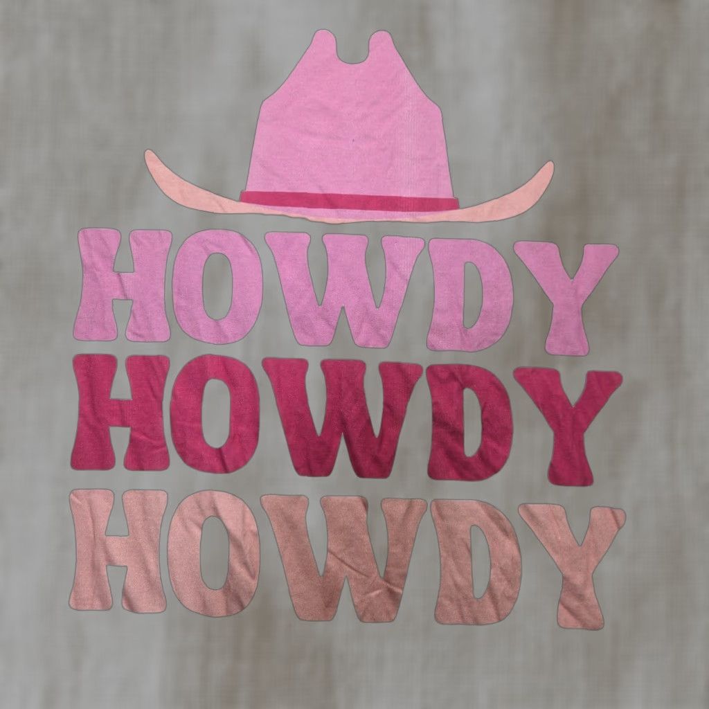 Vintage Howday Cowgirl Cowboy Hat Shirt Women 2XL White Funny Theme Casual Short Sleeve Crew Neck Cotton Polyester Port and Company Regular Mens? Size XXL / US 16-18 / IT 52-54 - 1 Thumbnail