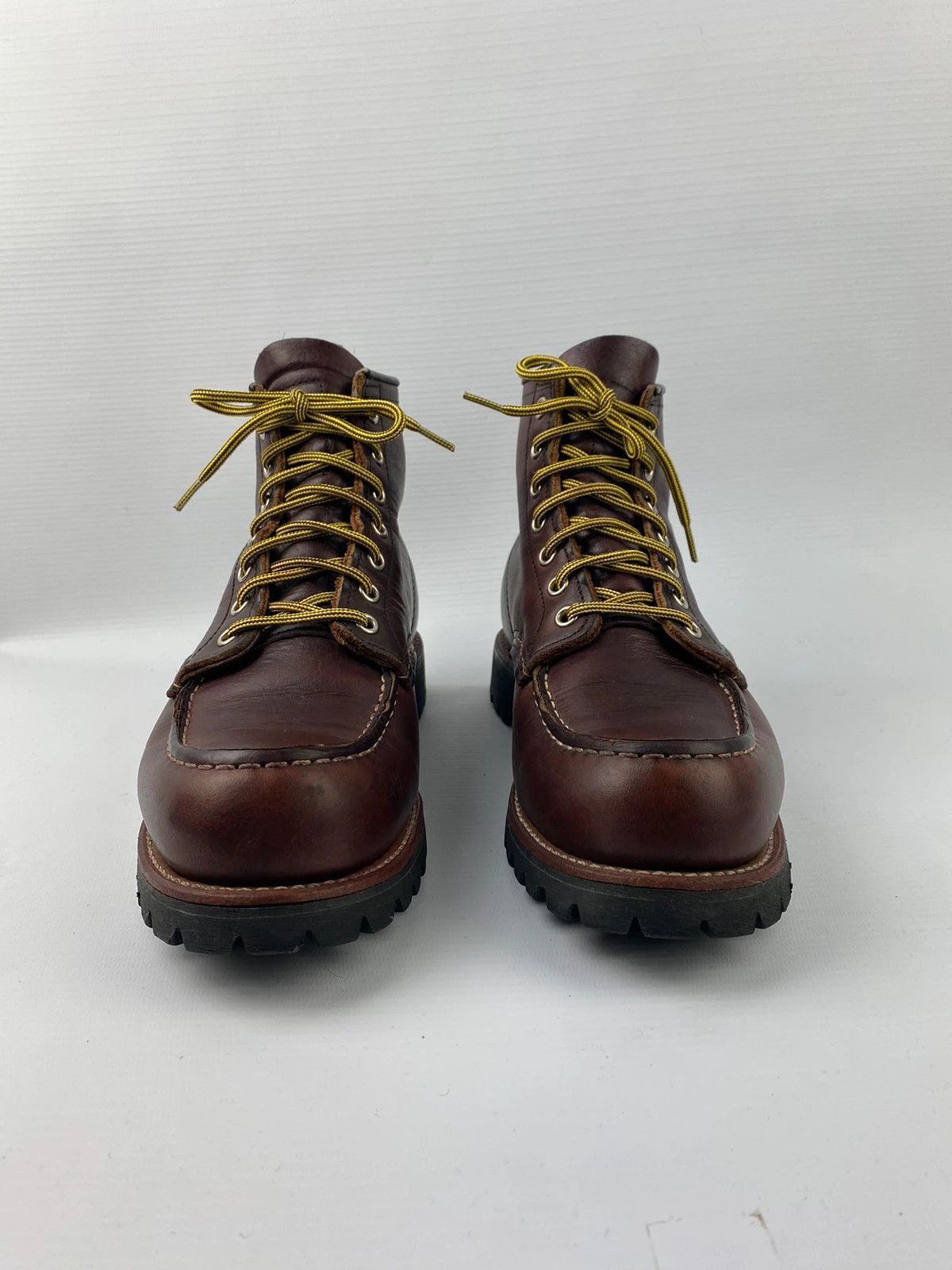 Leather × Red Wing Red Wing Roughneck Moc Toe Work Boots 8146 made in usa Size US 8.5 / EU 41-42 - 6 Thumbnail