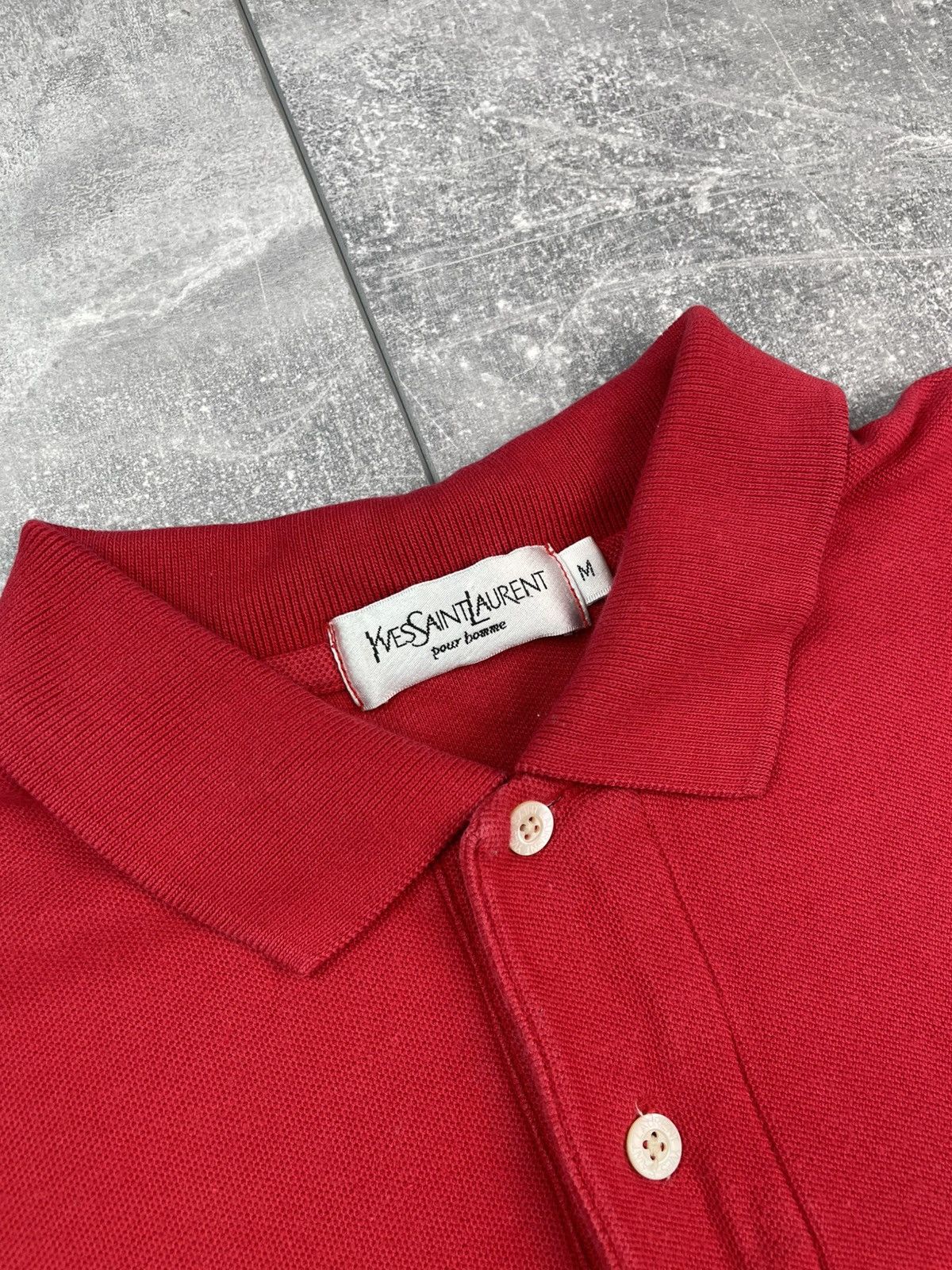 Vintage × Yves Saint Laurent Yves Saint Laurent YSL logo Polo T-shirt Size US M / EU 48-50 / 2 - 4 Thumbnail