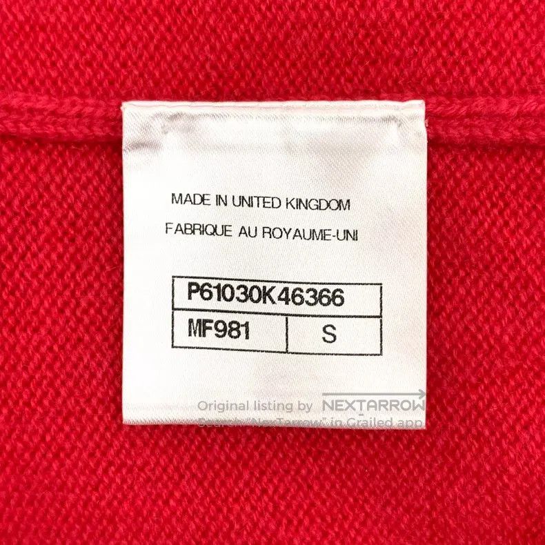 Chanel Chanel Red double C letter cashmere V-neck long-sleeved kn Size S / US 4 / IT 40 - 7 Thumbnail