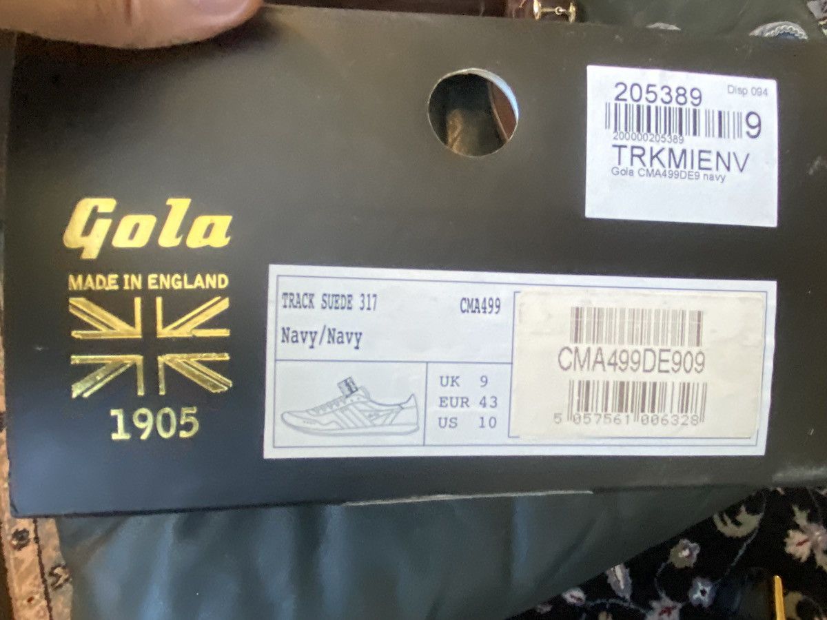 Gola Gola Track 317 Black Suede Sz 10 1905 Made In England Rare Size US 10 / EU 43 - 10 Thumbnail