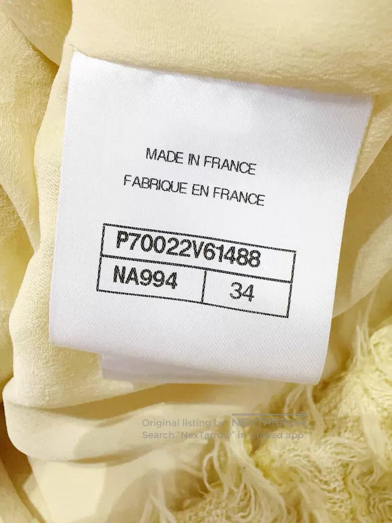 Chanel Chanel Chicken yellow tassel coat Size XXS / US 00 / IT 34 - 5 Thumbnail