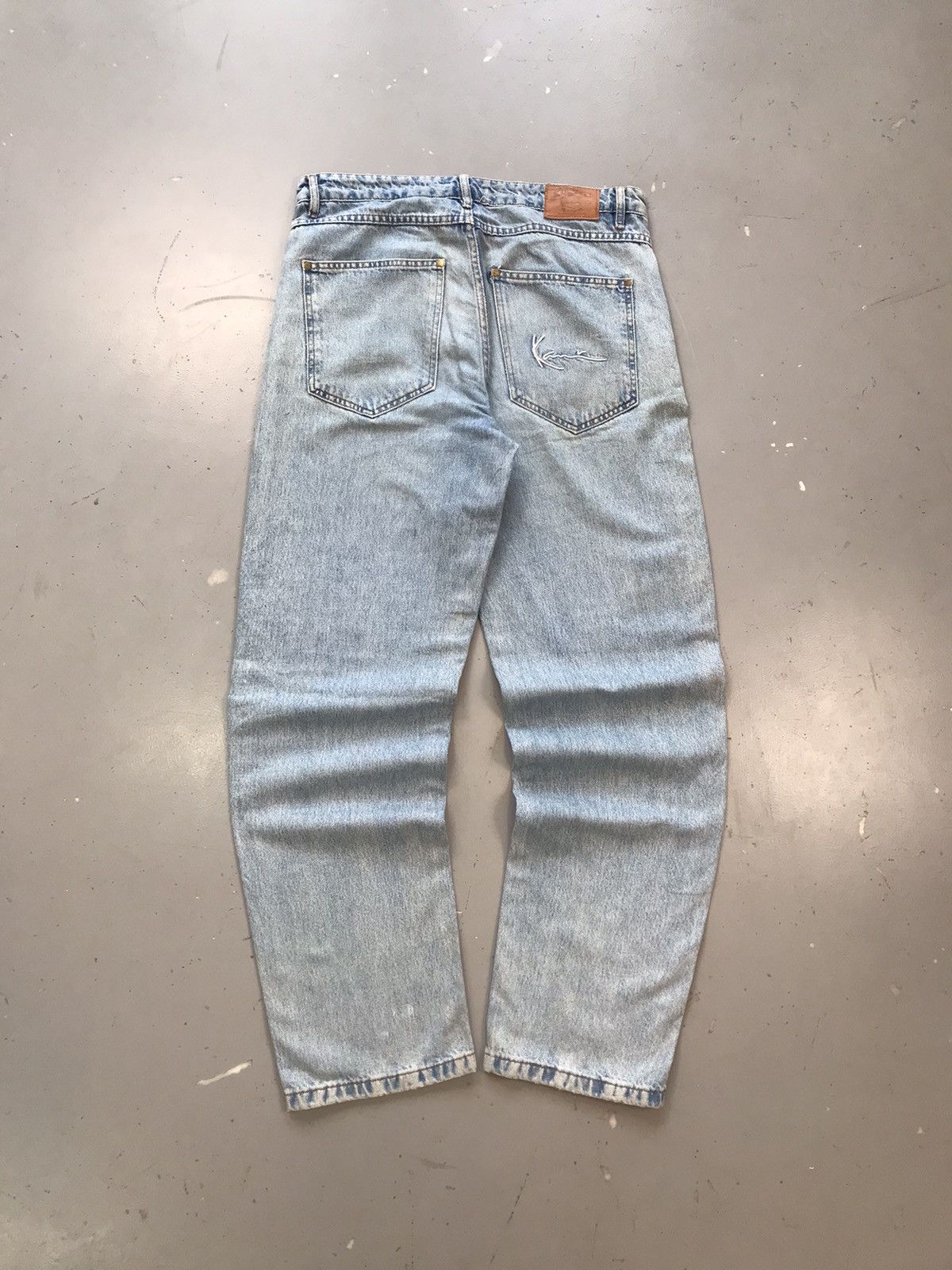 Vintage Kani jeans logo embroidered denim