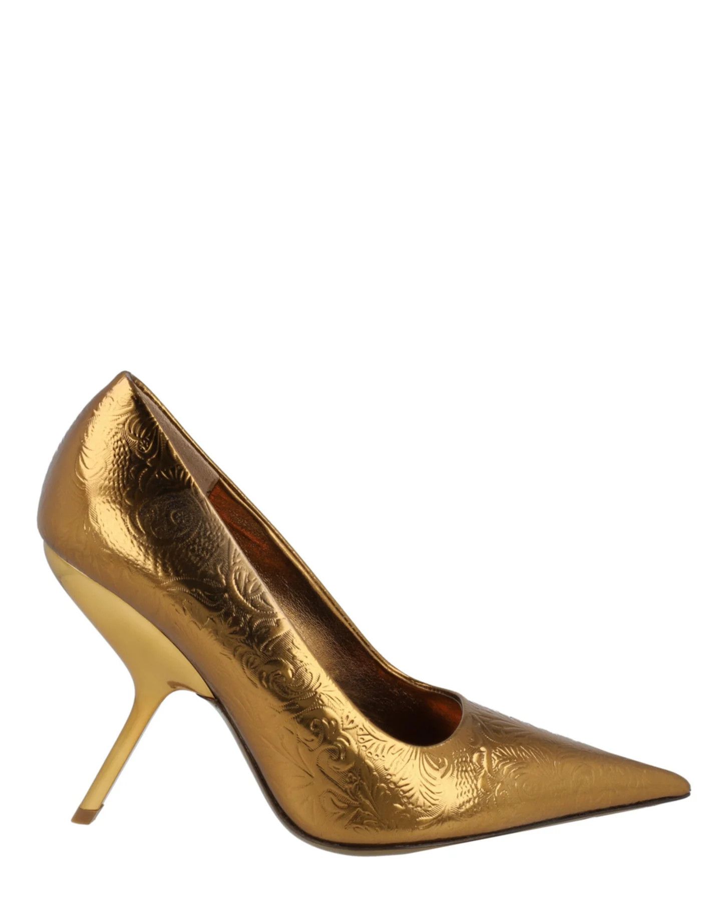 Salvatore Ferragamo o1y0426 Pumps in Gold Size US 10 / IT 40 - 1 Thumbnail
