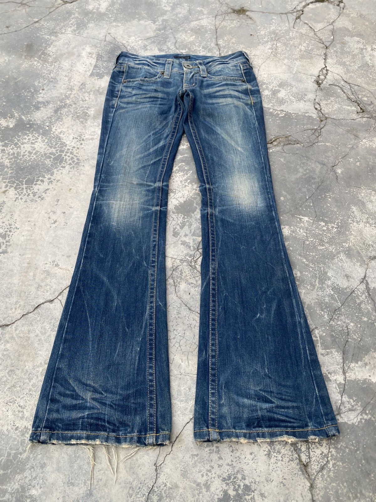Japanese Brand CRUSH Stone Washed Flare Size US 28 / EU 44 - 5 Thumbnail