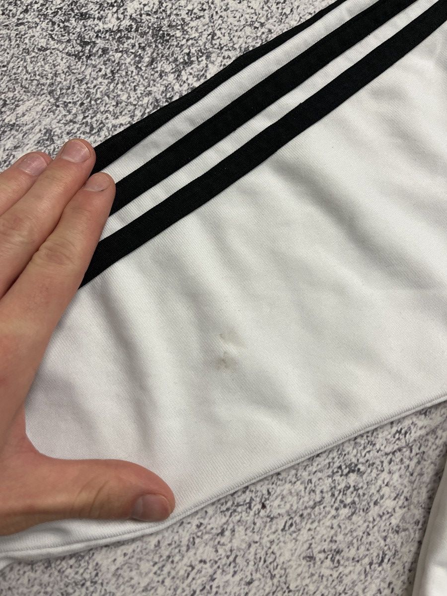 Adidas Vintage 00’s Adidas Track Jacket Striped Y2K White Rare Hype Size US L / EU 52-54 / 3 - 5 Thumbnail