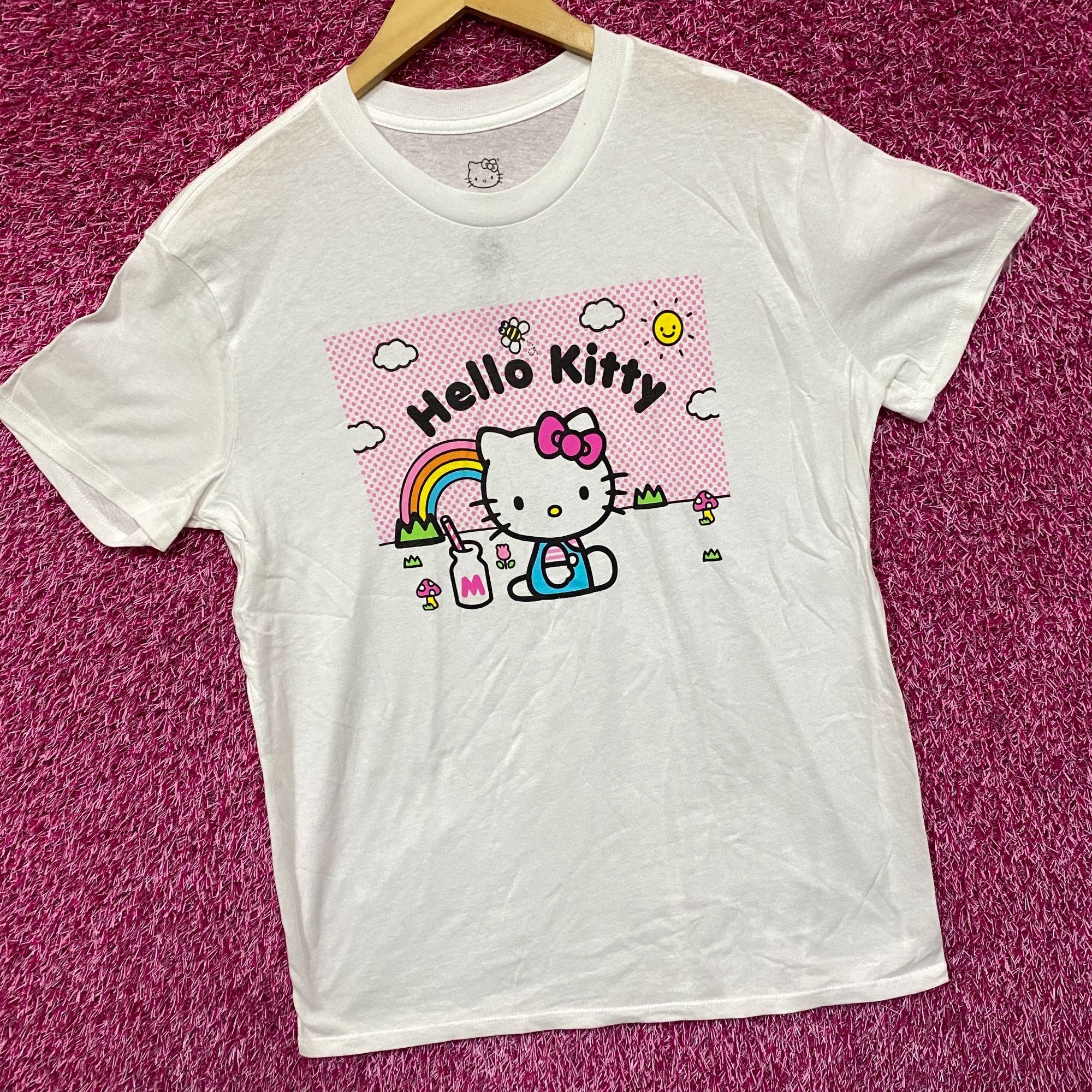 Other Sanrio Hello Kitty Milk Rainbow Field Kawaii T-Shirt Small Size S / US 4 / IT 40 - 3 Thumbnail
