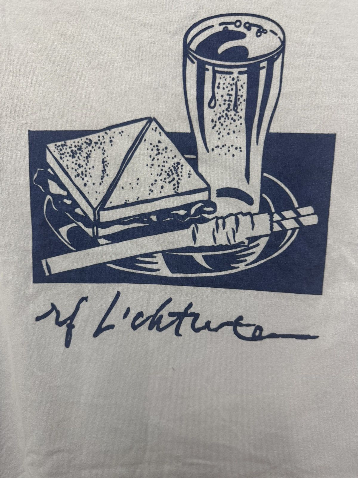 Other Vintage Roy Lichtenstein Breakfast Sandwich Art T shirt Size US XL / EU 56 / 4 - 2 Thumbnail