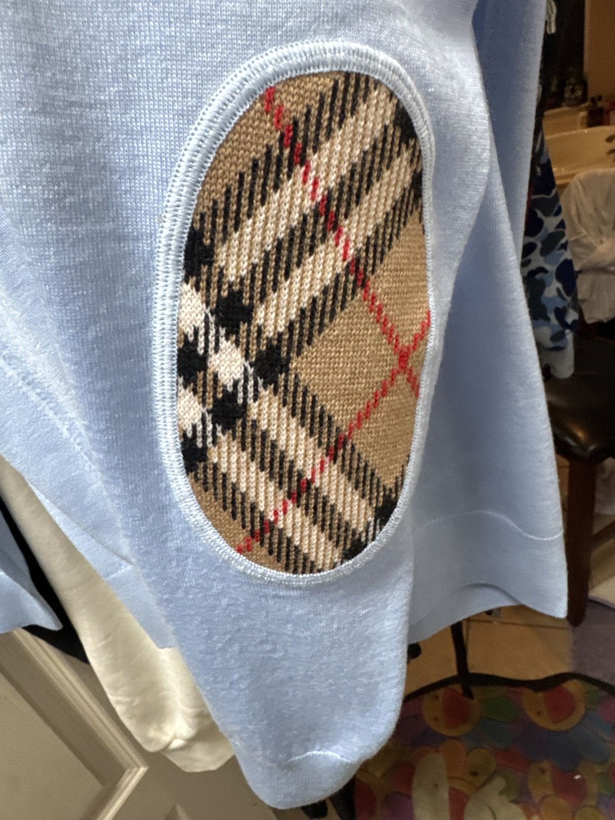 Burberry Burberry pale blue wool and cashmere xl sweater:Retail $830 Size US XL / EU 56 / 4 - 3 Thumbnail