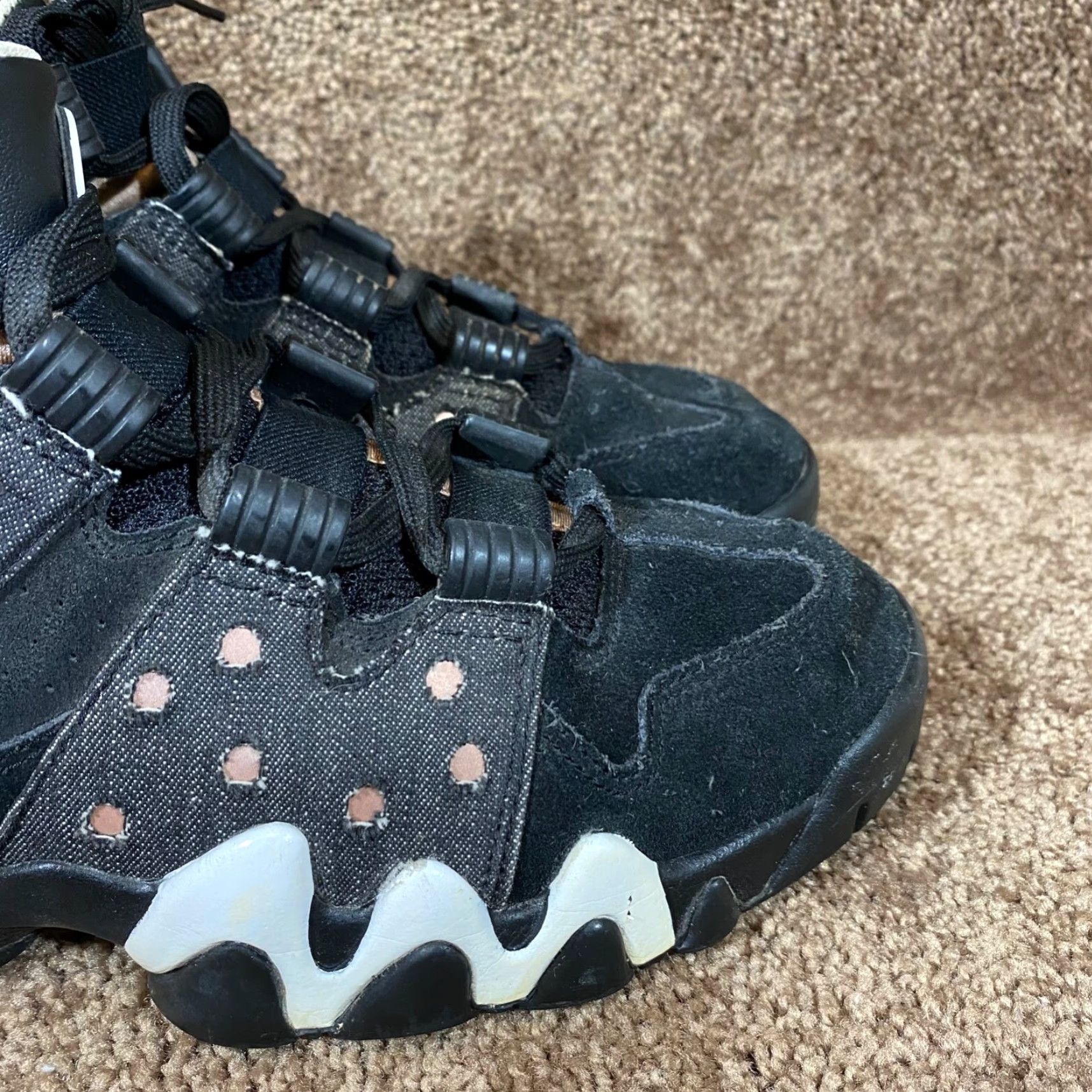 Nike VINTAGE Nike Air Max2 CB 94 Mens Size 8.5 Black Gray Denim Suede Sneakers 305440-004 Size US 8.5 / EU 41-42 - 3 Thumbnail