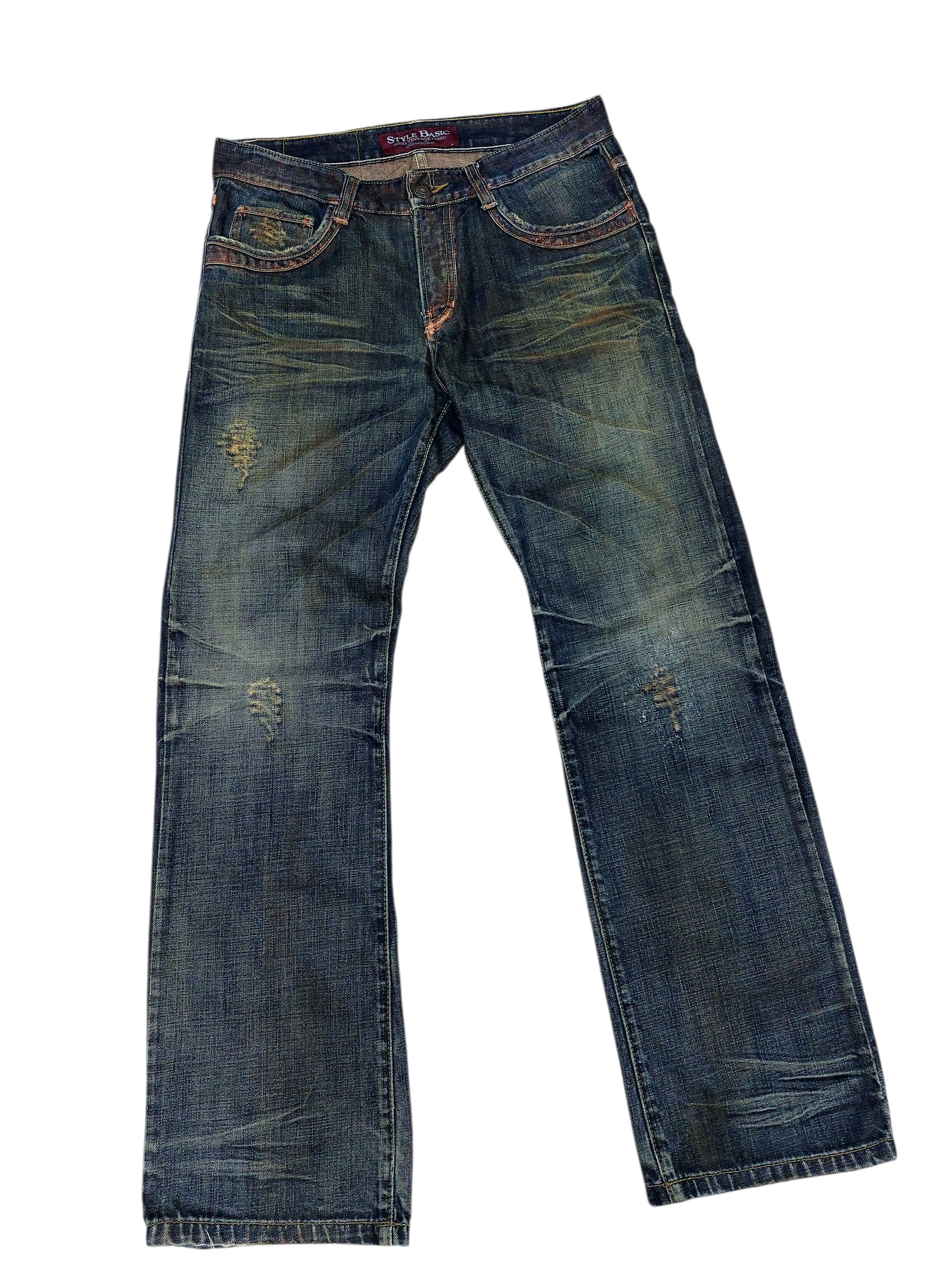 Mr. Gentleman 🔥Punk Whiskers Vintage Basic Style Tornado Mart Inspire Size US 33 - 3 Thumbnail