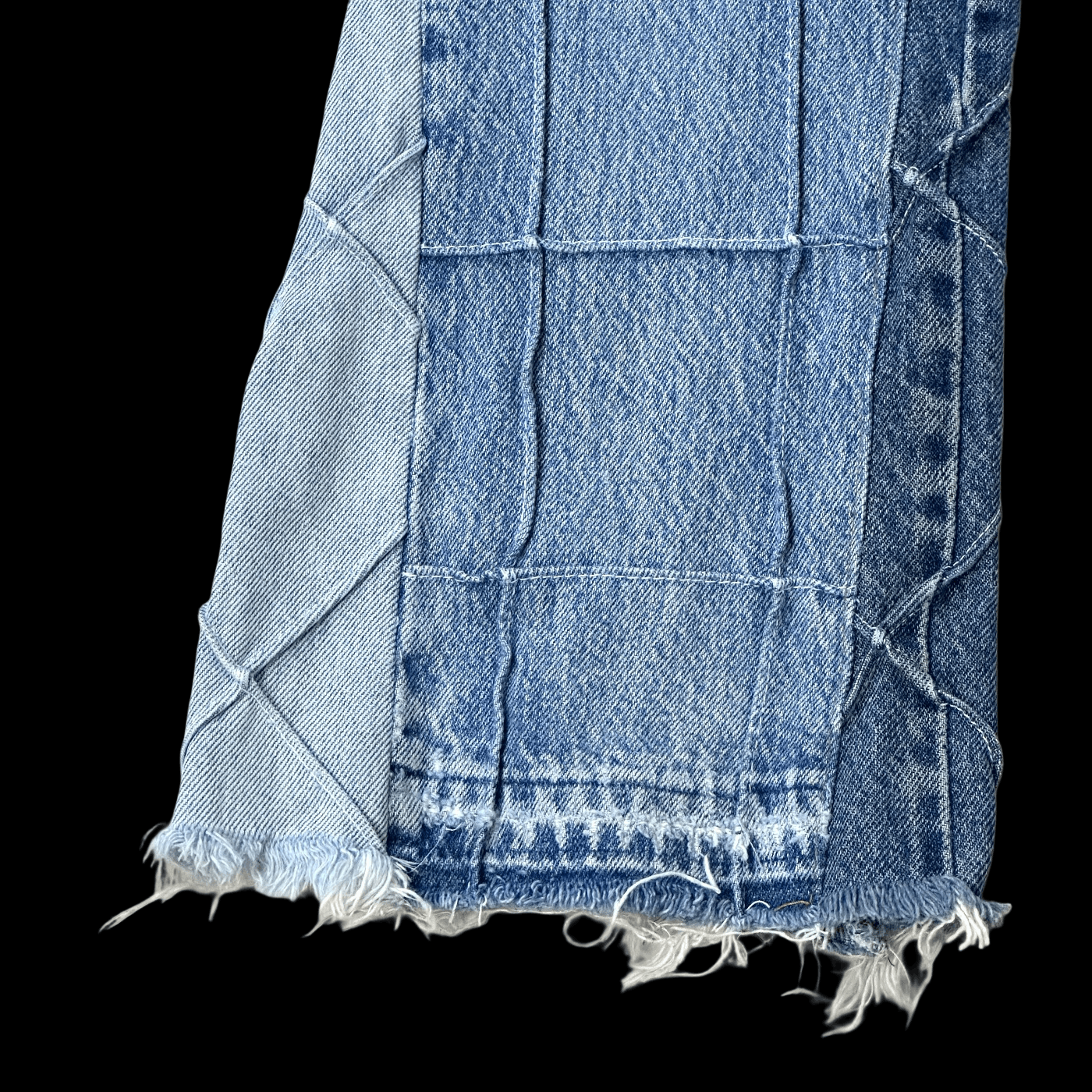 Gallery Dept. gallery dept lenny flare denim jeans indigo patchwork RARE Size US 31 - 6 Thumbnail