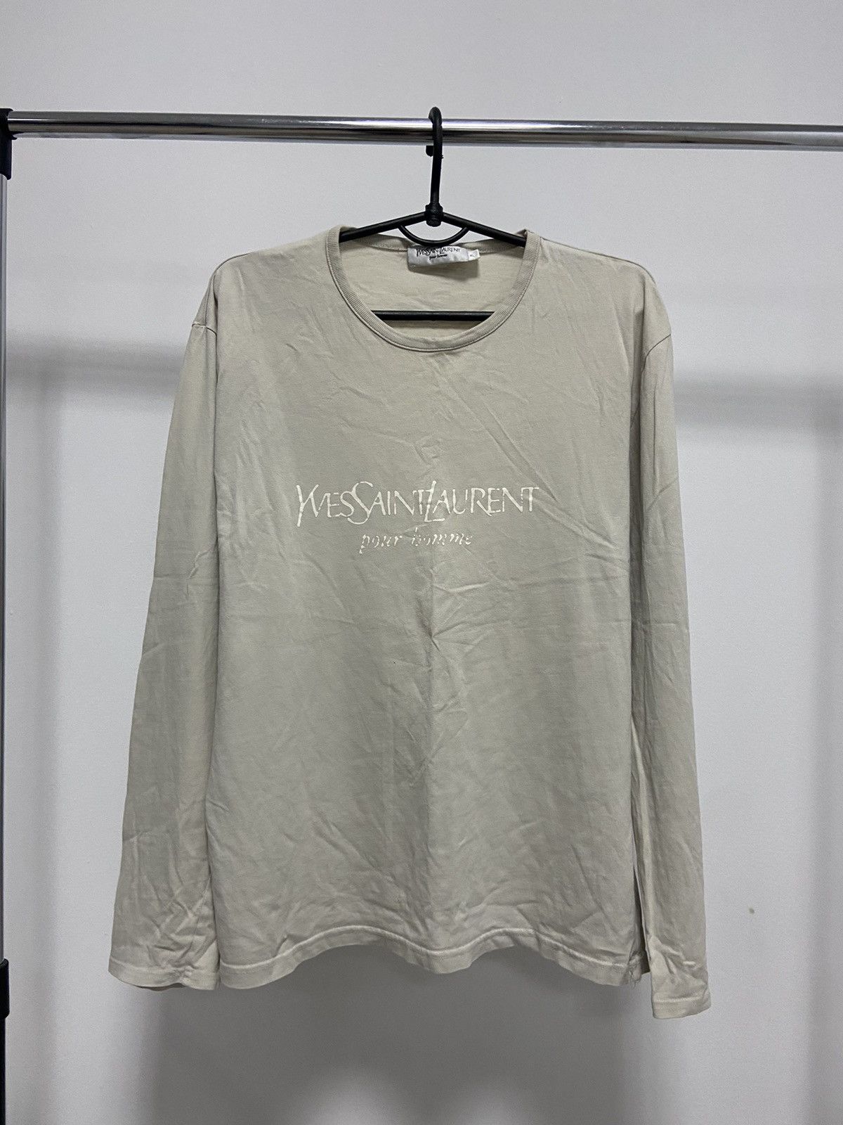 Yves Saint Laurent Vintage Longsleeve Big Logo Y2K