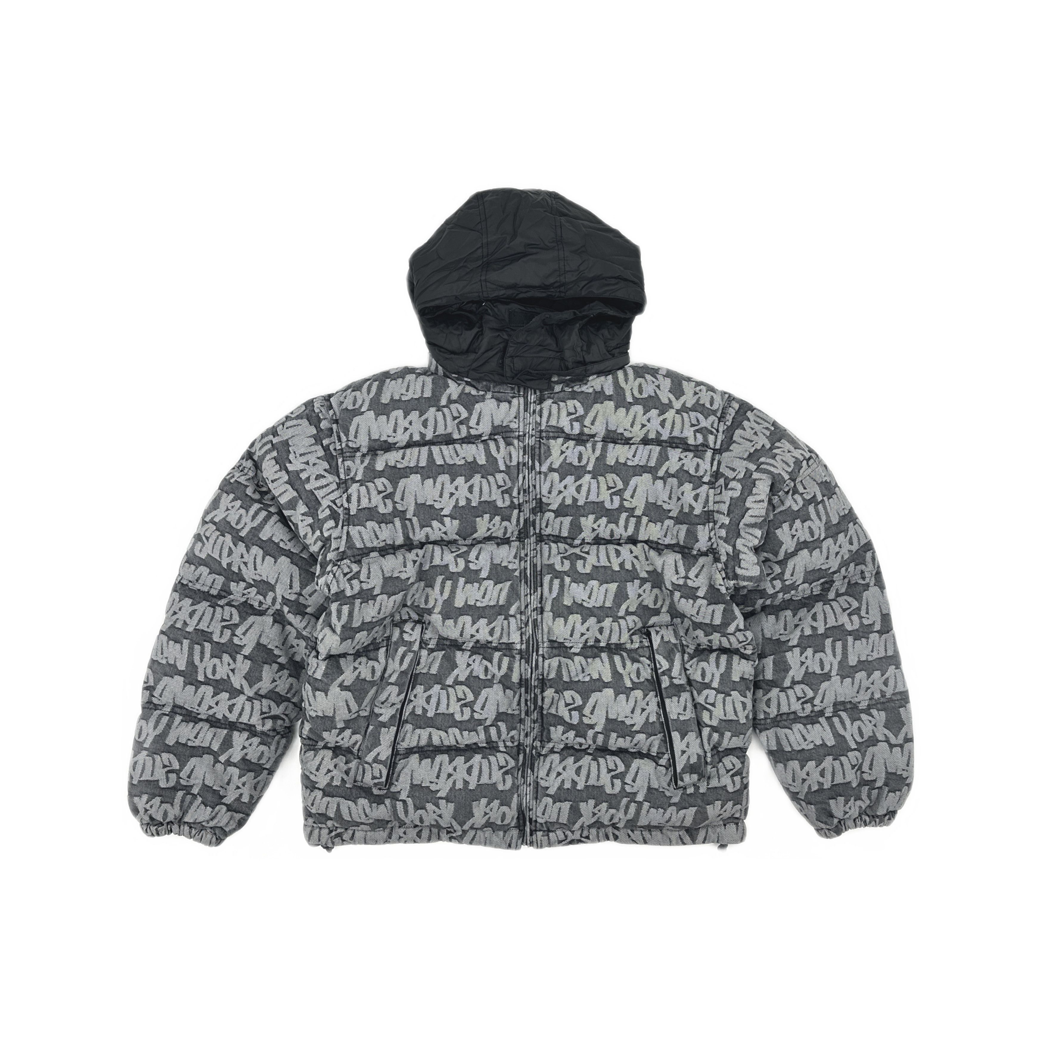 Supreme Supreme Fat Tip Jacquard Denim Puffer Jacket Size S Size US S / EU 44-46 / 1 - 1 Thumbnail