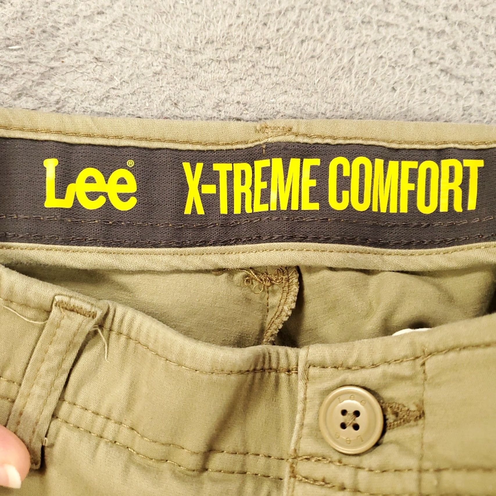 Lee Lee X-TREME COMFORT Pants Mens 32x30 Beige Khaki Stretch Chino Pants Regular Straight 32 Beige Lee Extreme Motion Power Move Comfortable Vintage No Size US 32 / EU 48 - 5 Thumbnail
