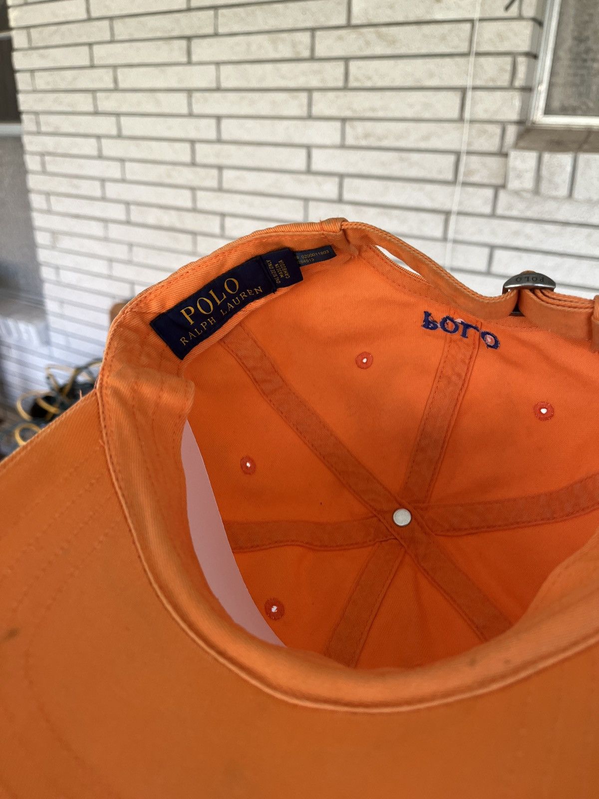 Polo Ralph Lauren Vintage Creamsicle Polo Ralph Lauren Promo Strap-back Hat Size ONE SIZE - 2 Thumbnail