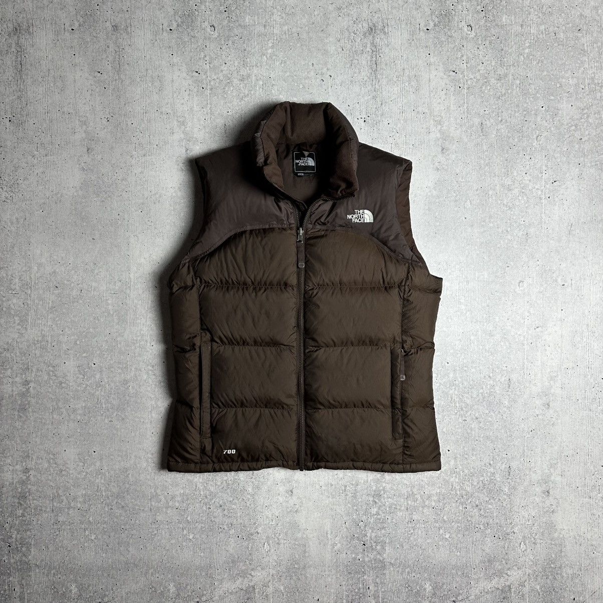 The North Face × Vintage THE NORTH FACE Down Vest 700 Brown Nuptse Vintage Size US M / EU 48-50 / 2 - 1 Thumbnail