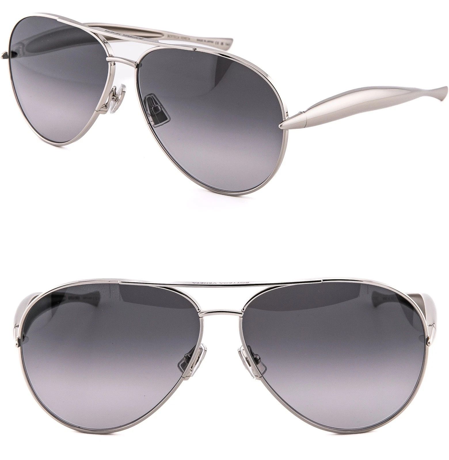BOTTEGA VENETA 1305 SARDINE BV1305S Aviator Sunglasses 008