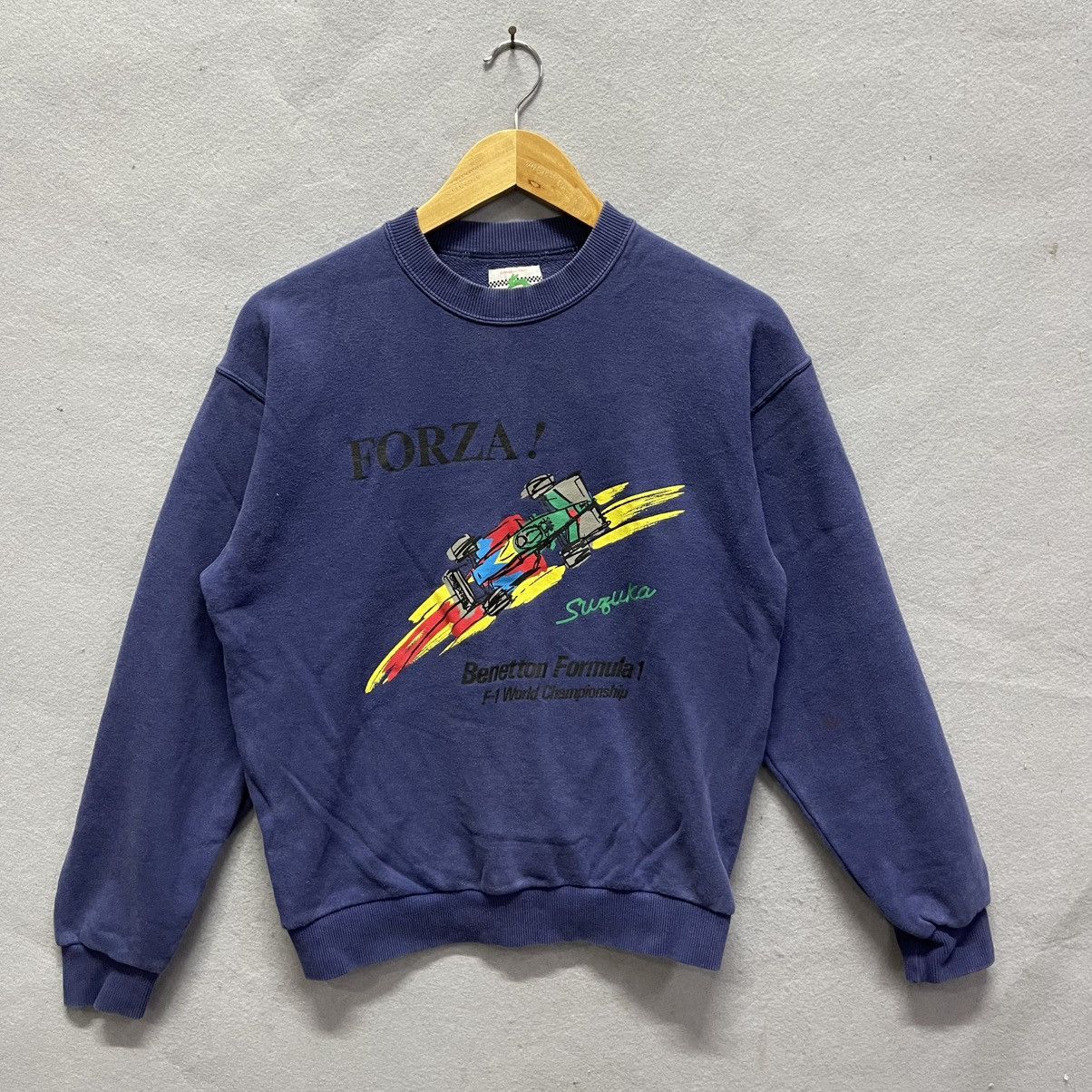 Formula 1 Vintage Benetton Formula 1 “Forza!” Sweatshirt (1990s) Size US M / EU 48-50 / 2 - 1 Thumbnail
