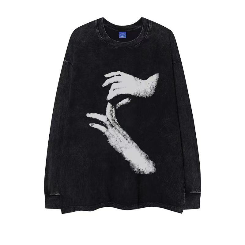 Japanese Brand × Vintage Vintage Hip Hop Hand Printed Aged Long Sleeve T-Shirt Size US M / EU 48-50 / 2 - 1 Thumbnail